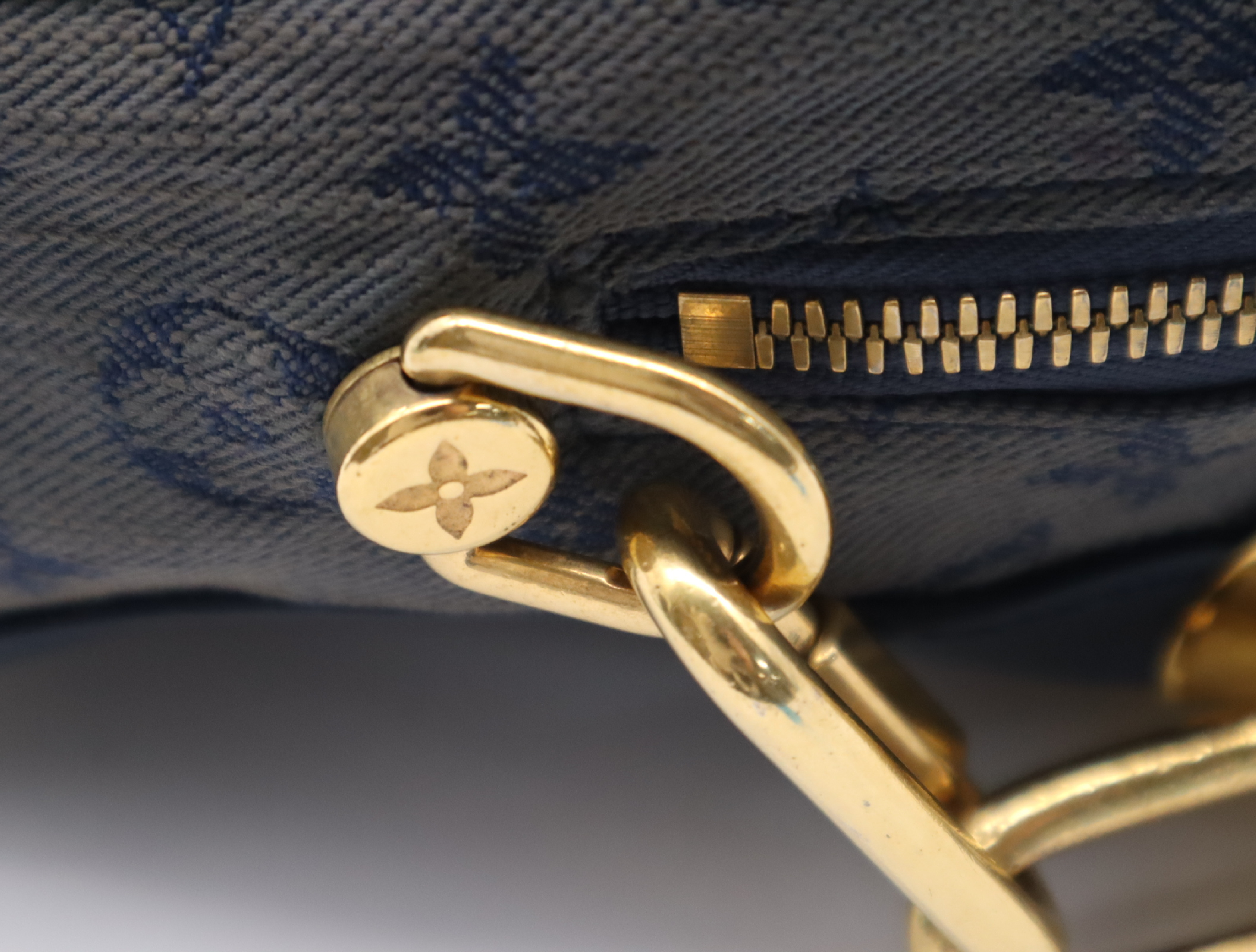 M44723 Monogram Denim Soft Trunk Blue Shoulder Bag — view 8