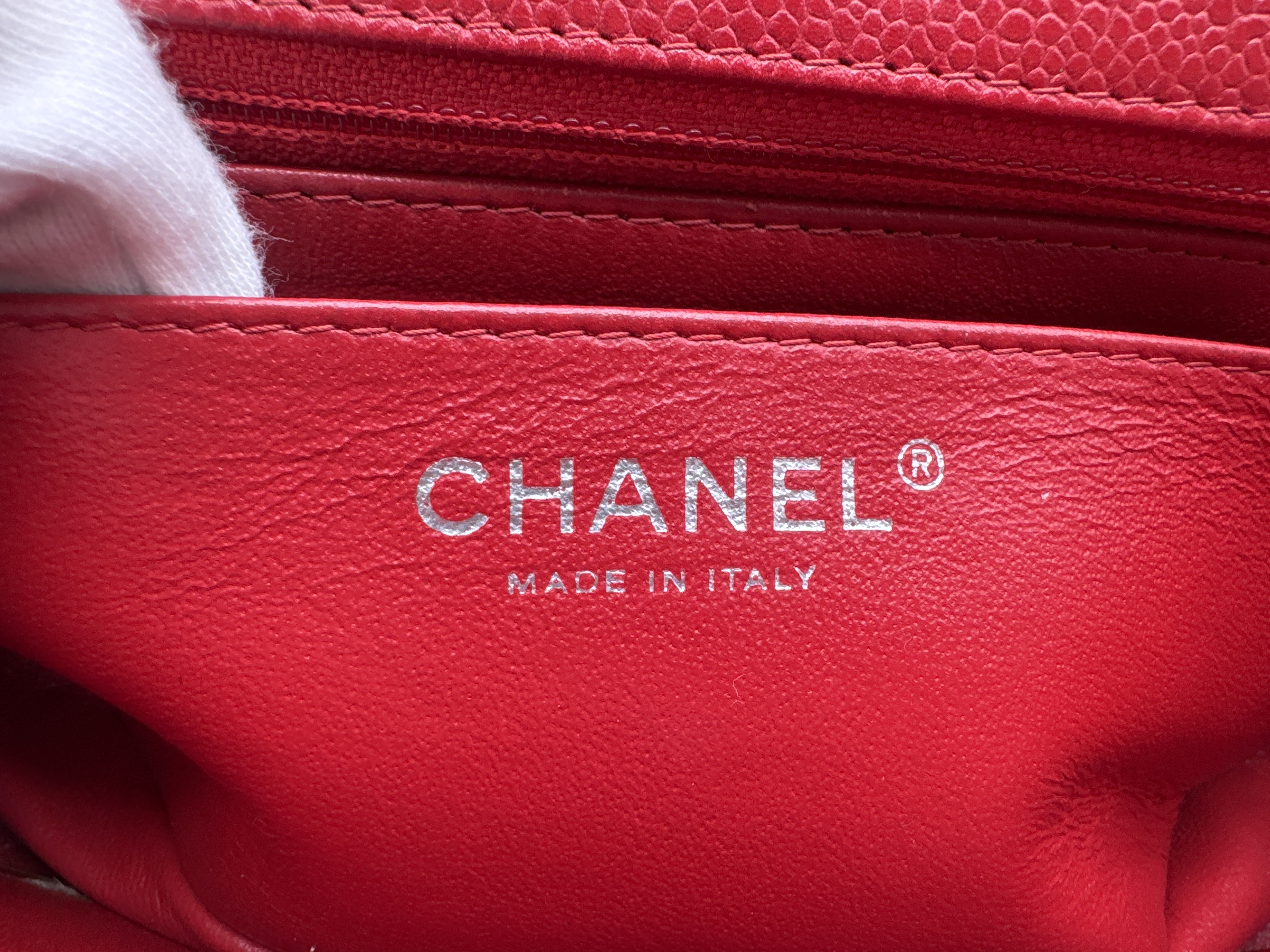 Caviar Skin Mini Matelassé Shoulder Bag — view 12