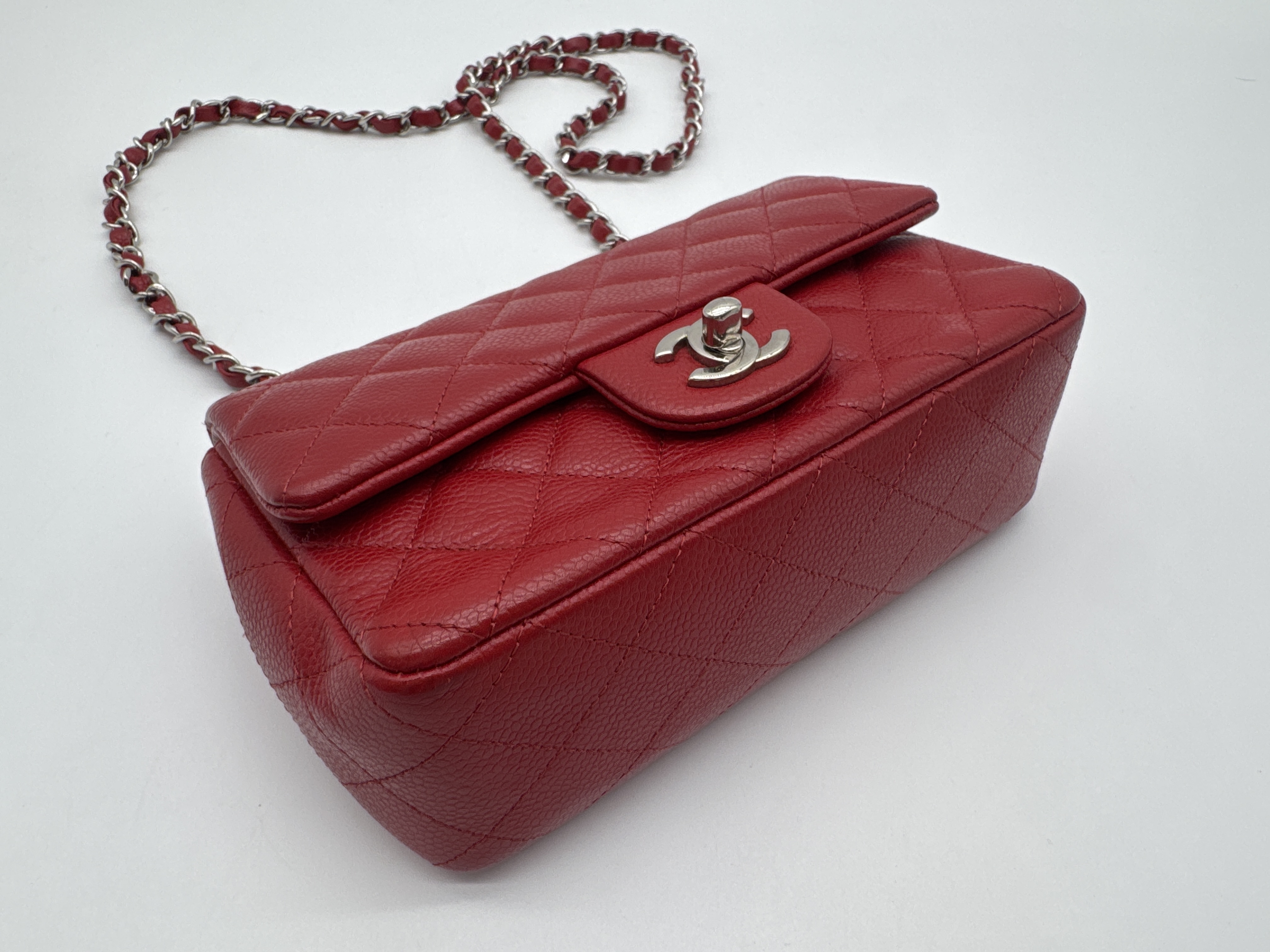 Caviar Skin Mini Matelassé Shoulder Bag — view 6