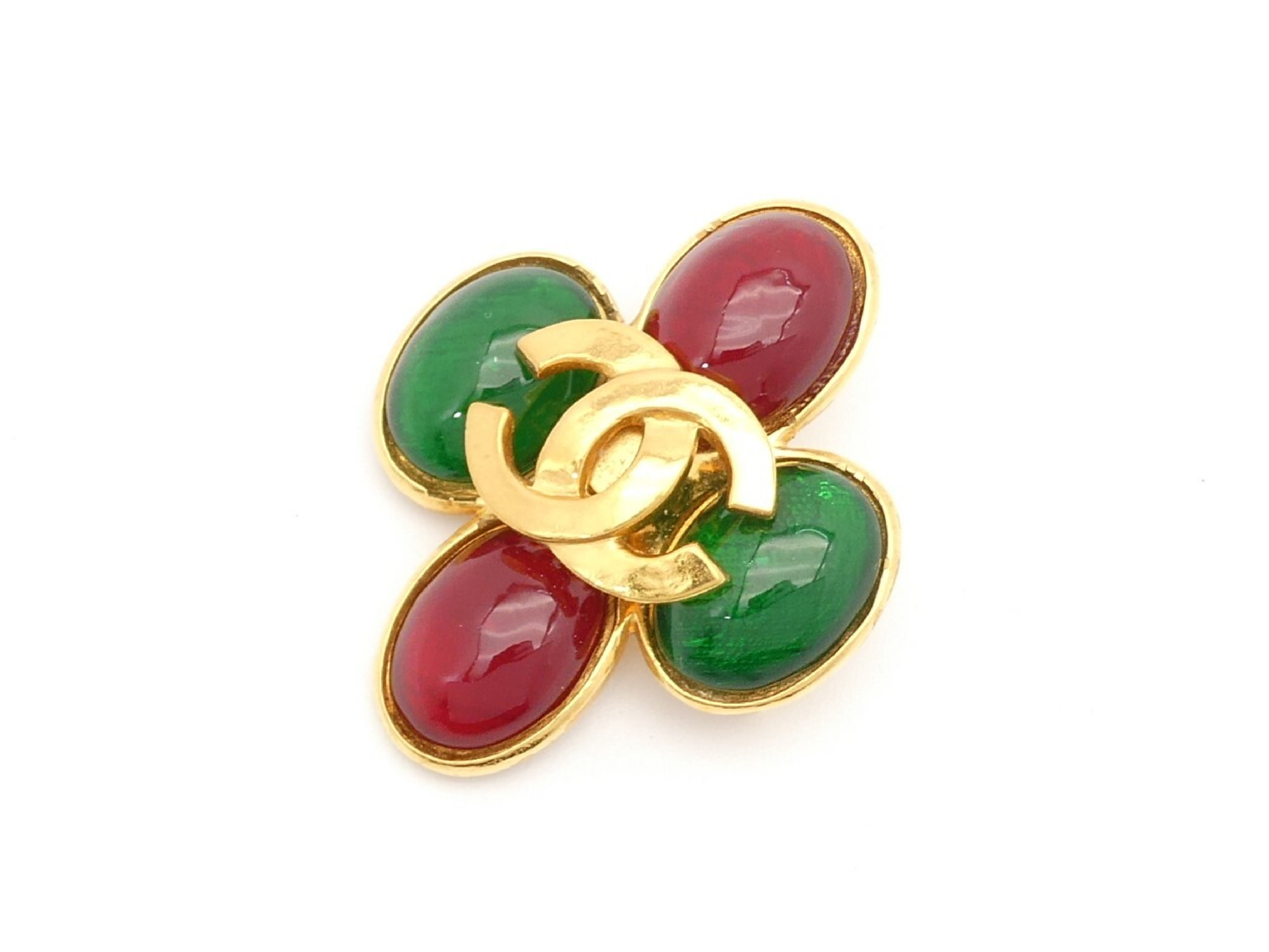 Coco Mark Gold Brooch