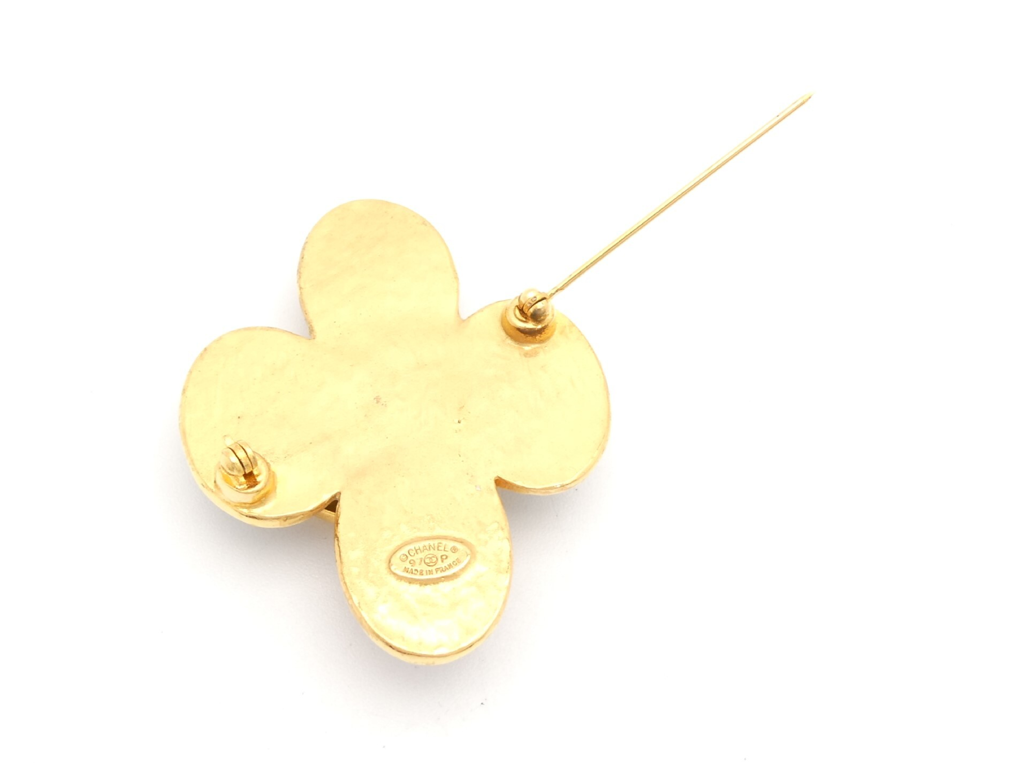 Coco Mark Gold Brooch — view 3