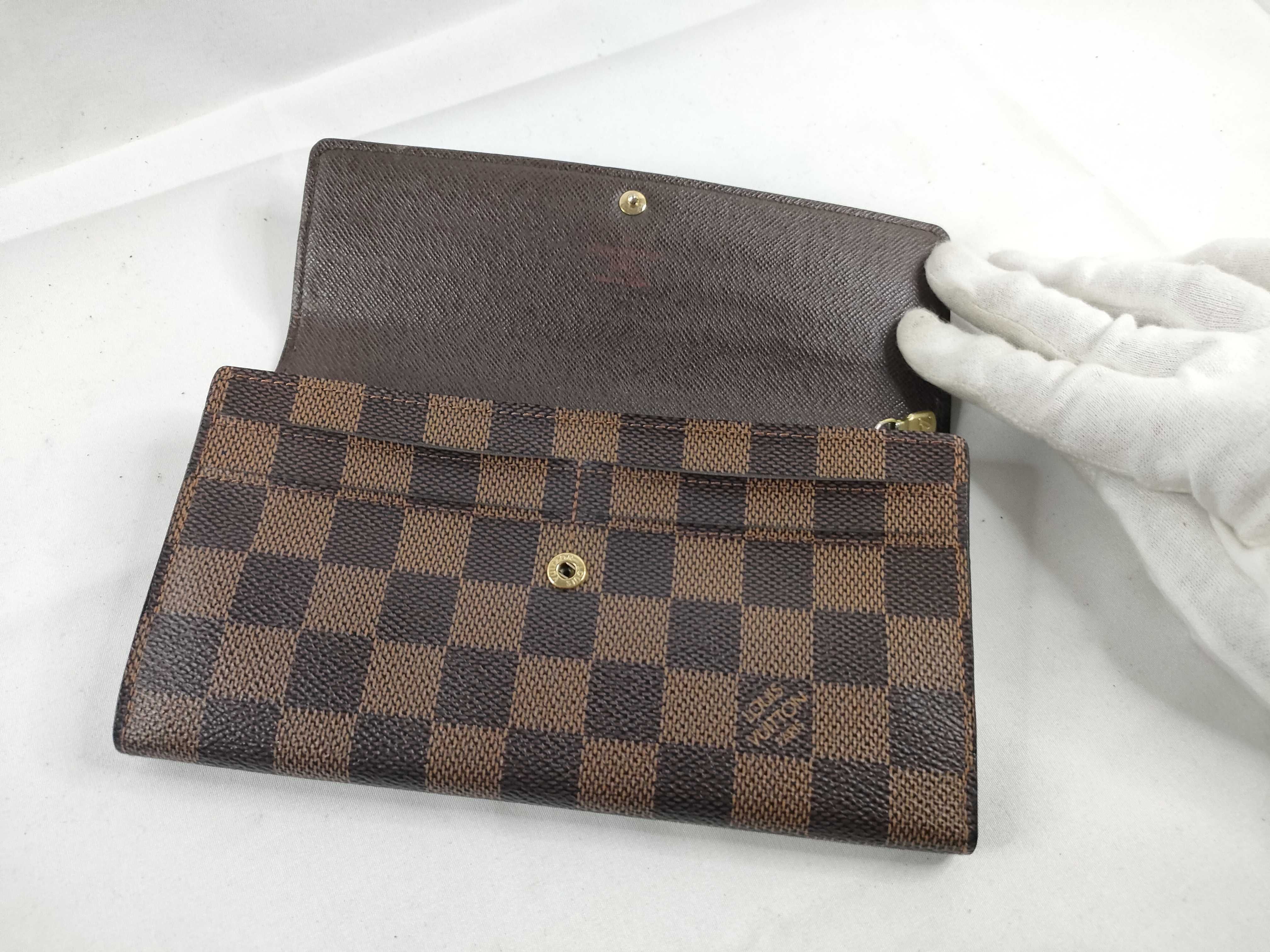 Damier Louis Vuitton Portefeuille Sarah Wallet — view 8