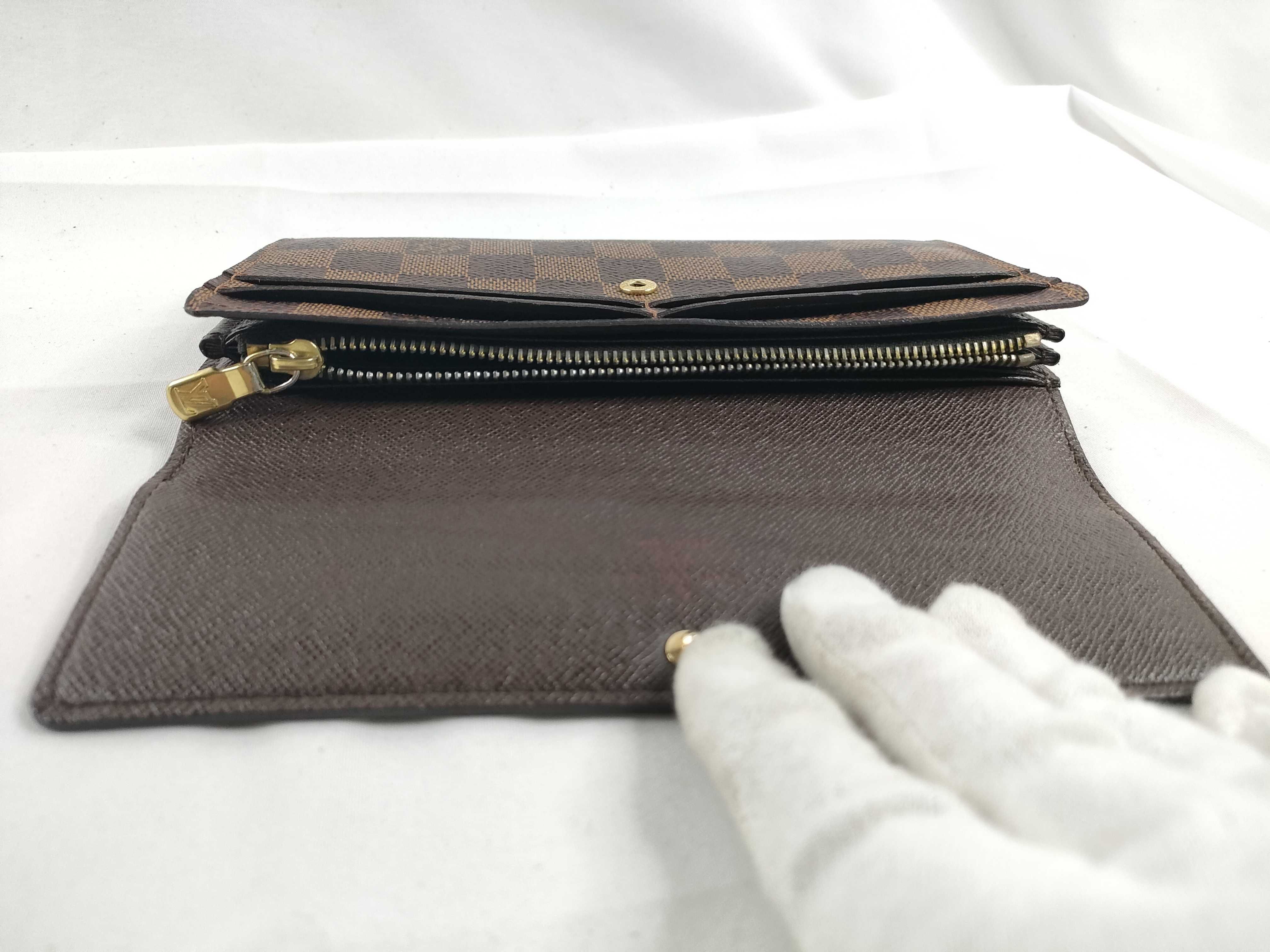 Damier Louis Vuitton Portefeuille Sarah Wallet — view 10