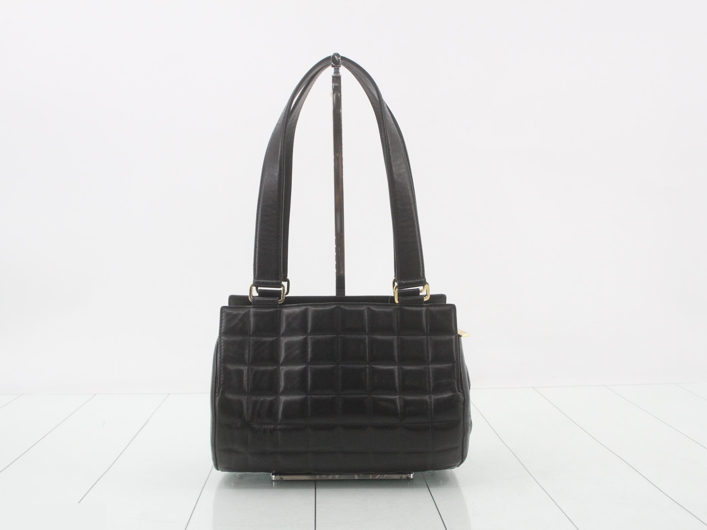 Chocolate bar shoulder bag, black, item number 7. — view 2