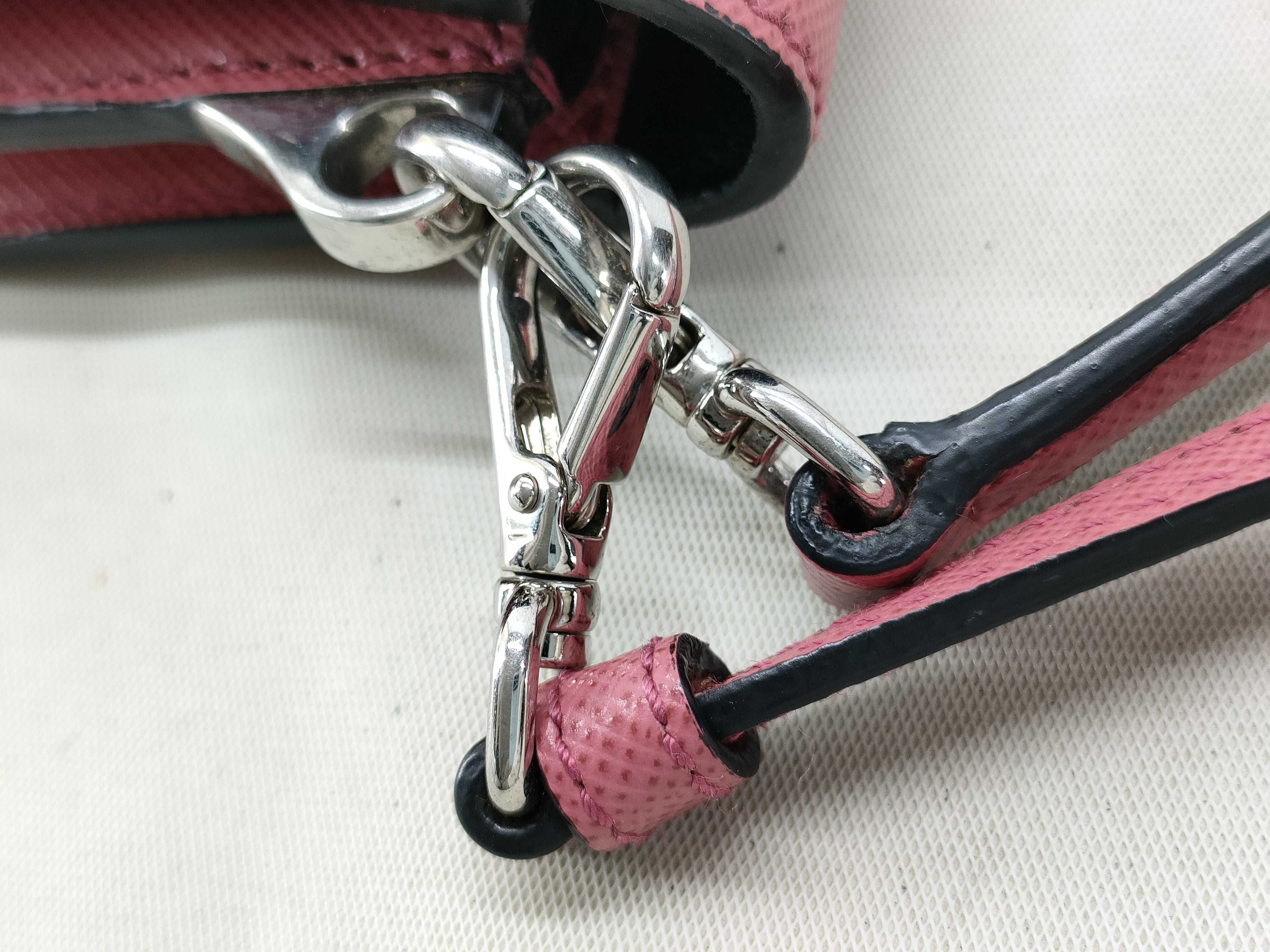 Saffiano Mini Handbag, 2-Way, with White Tag, Shoulder Bag — view 7