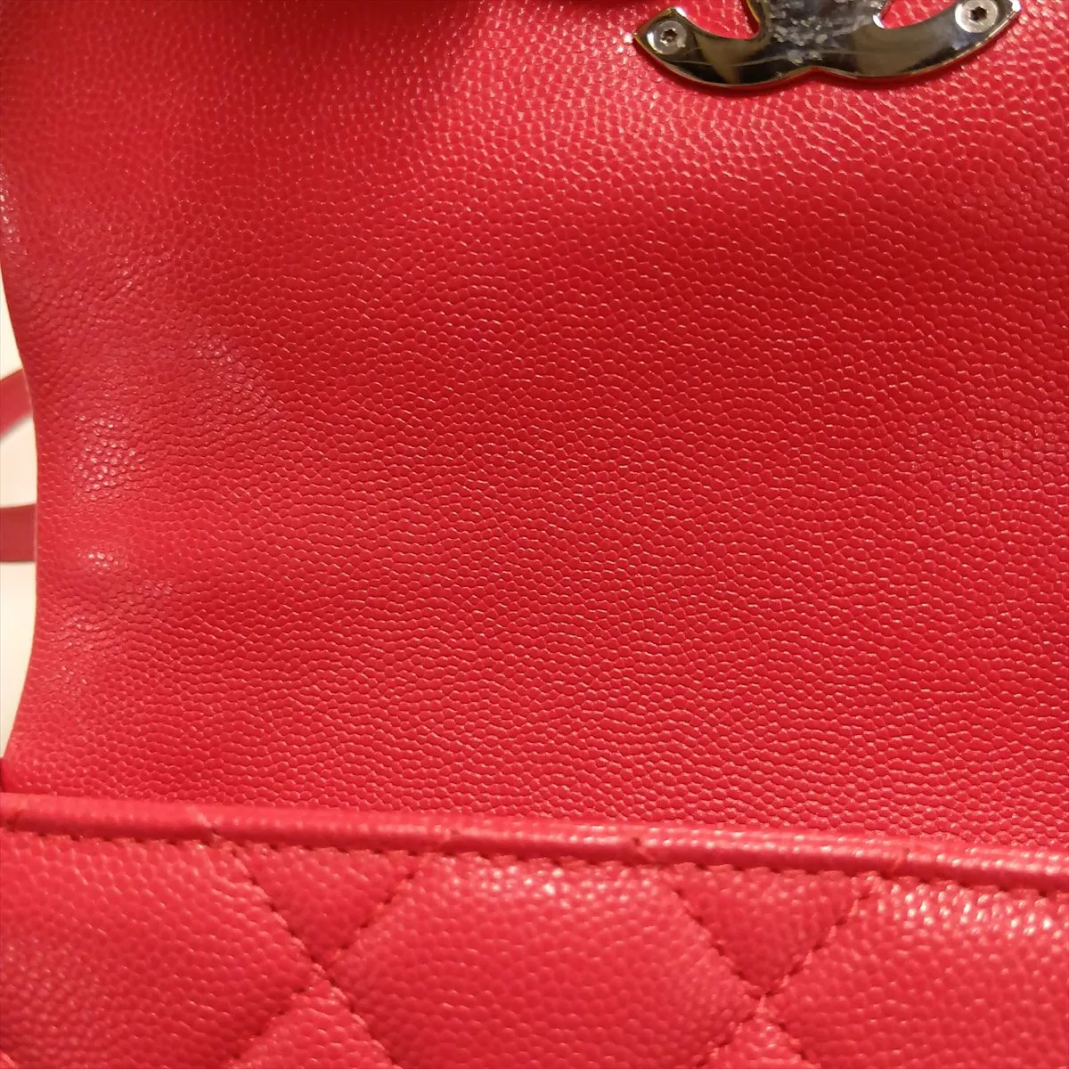 Matelassé Caviar Skin Chain Shoulder Bag, Pink, Silver Hardware, 30905578 (Serial Number in the 30s) — view 14