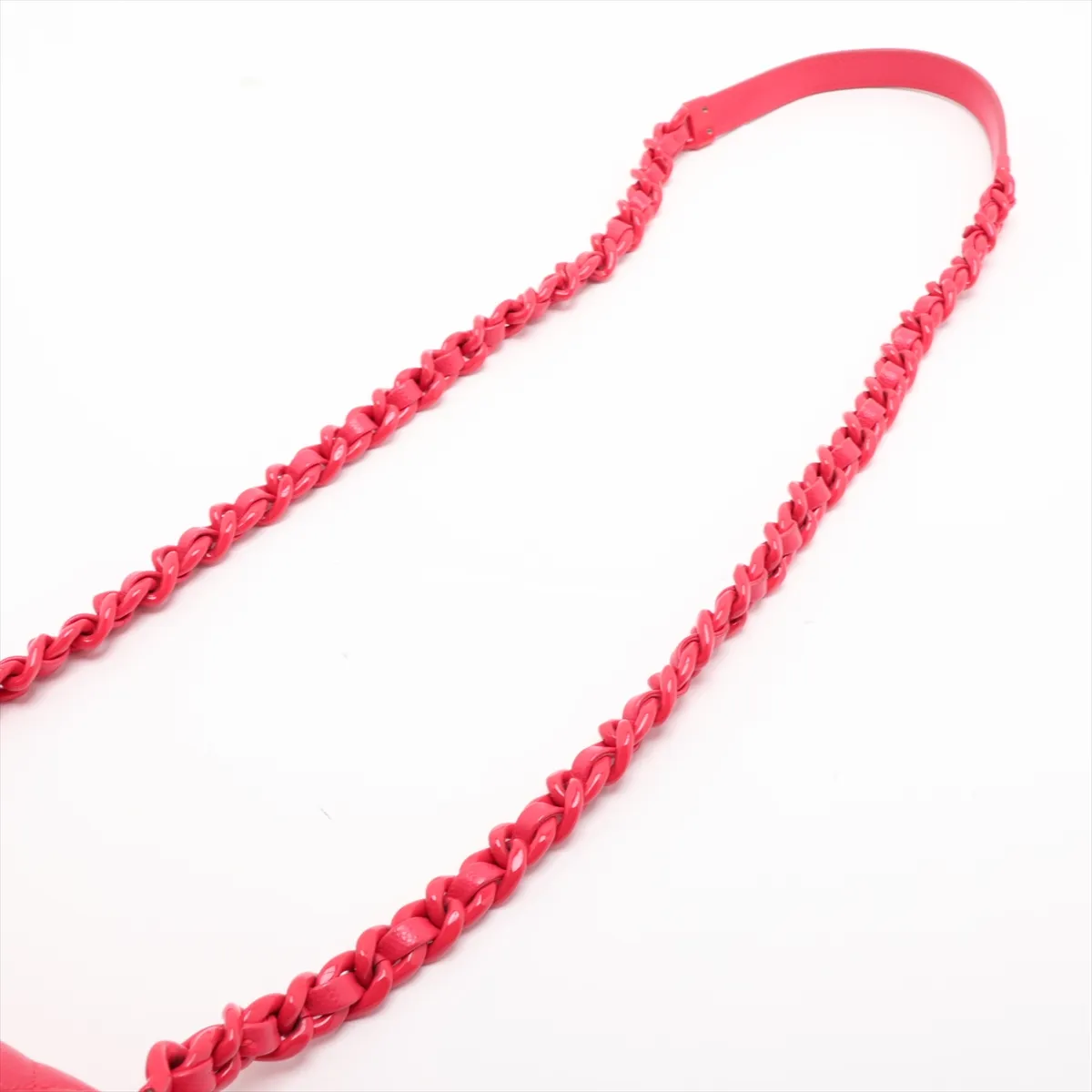 Matelassé Caviar Skin Chain Shoulder Bag, Pink, Silver Hardware, 30905578 (Serial Number in the 30s) — view 5