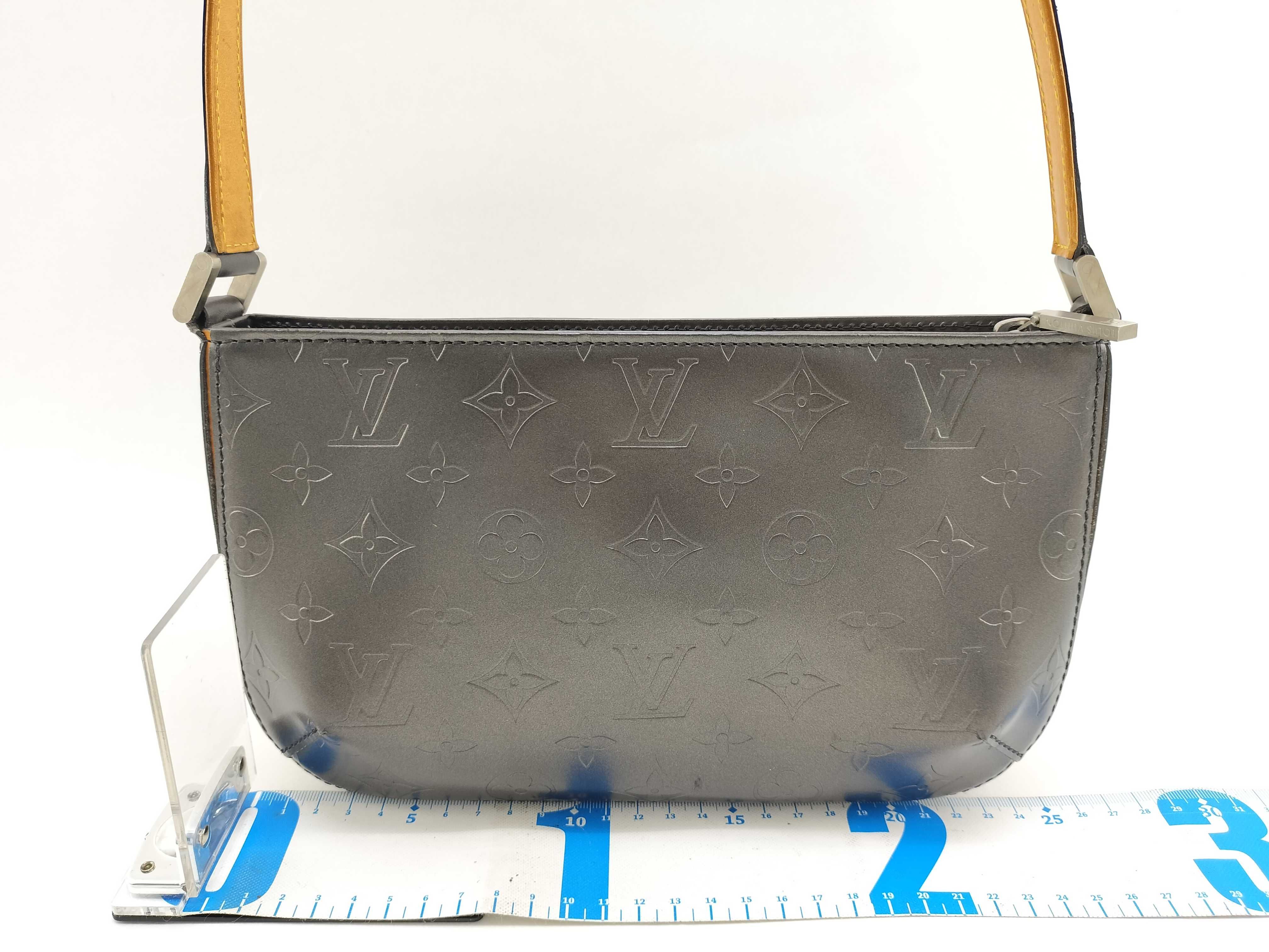 Monogram Matte Louis Vuitton M55142 MI0023 Monogram Matte Fowler Handbag One Shoulder Bag Noir Black Shoulder Bag — view 2