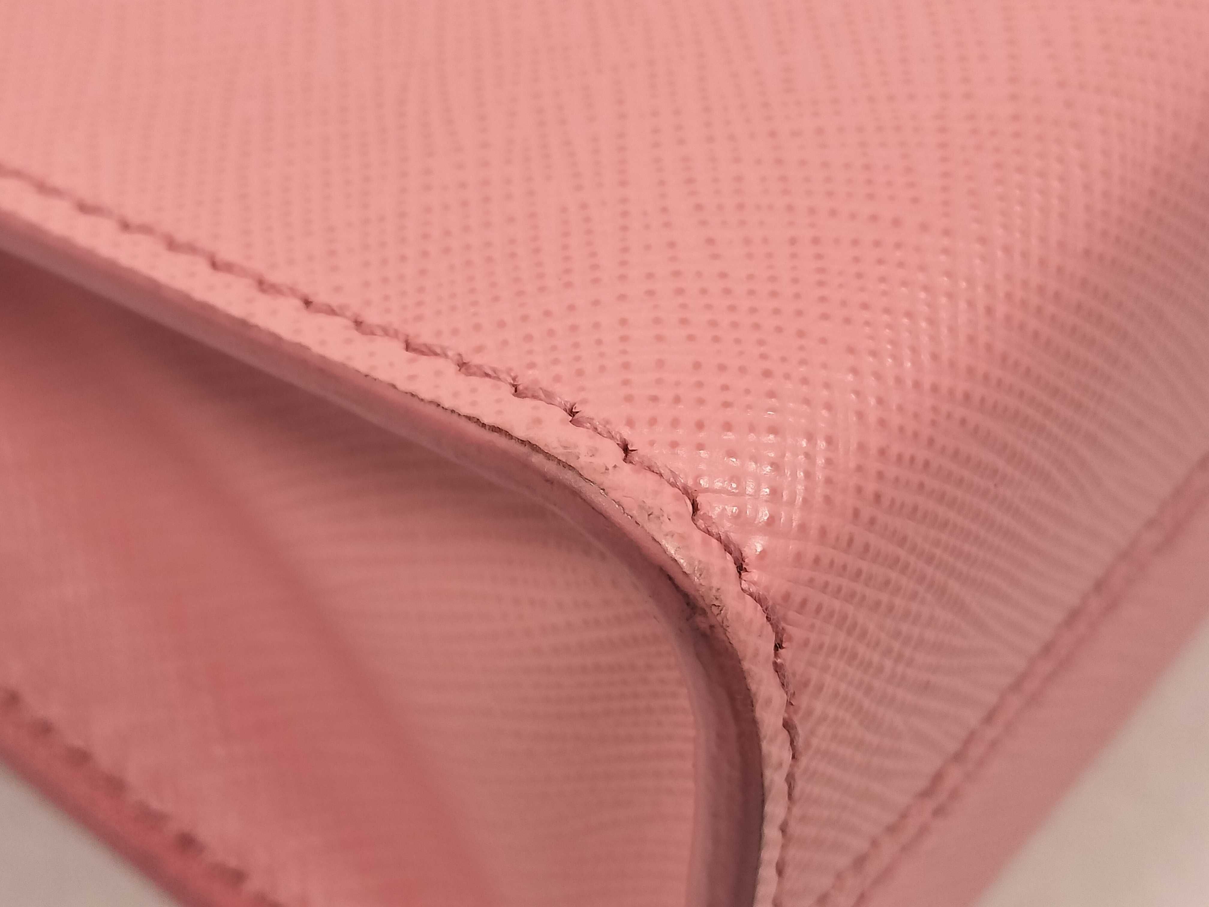 Saffiano 2-Way Tote Bag 1BA358 Pink Handbag Shoulder Bag — view 6