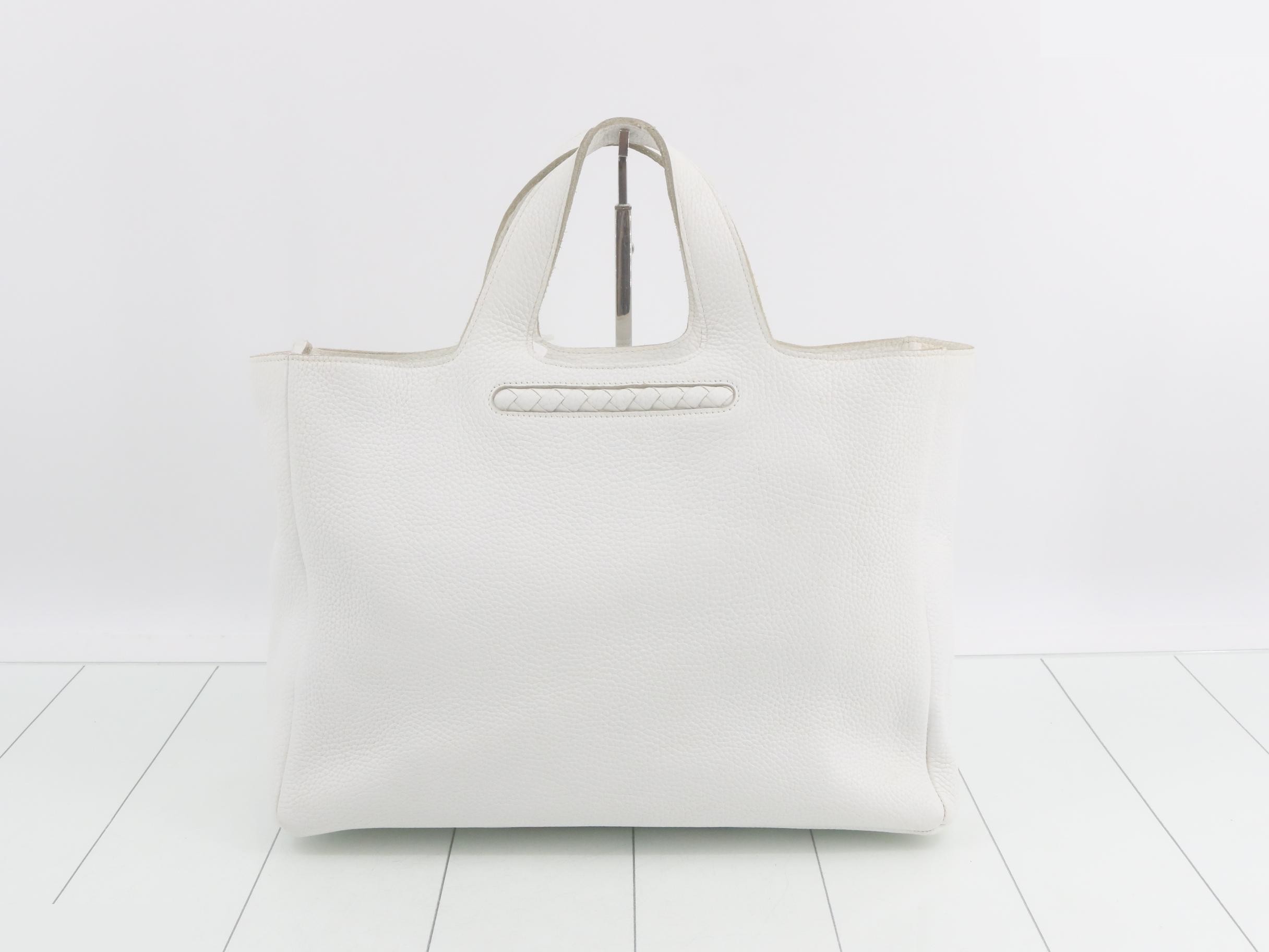 Intrecciato Line - Taurillon Leather Tote Bag — view 2