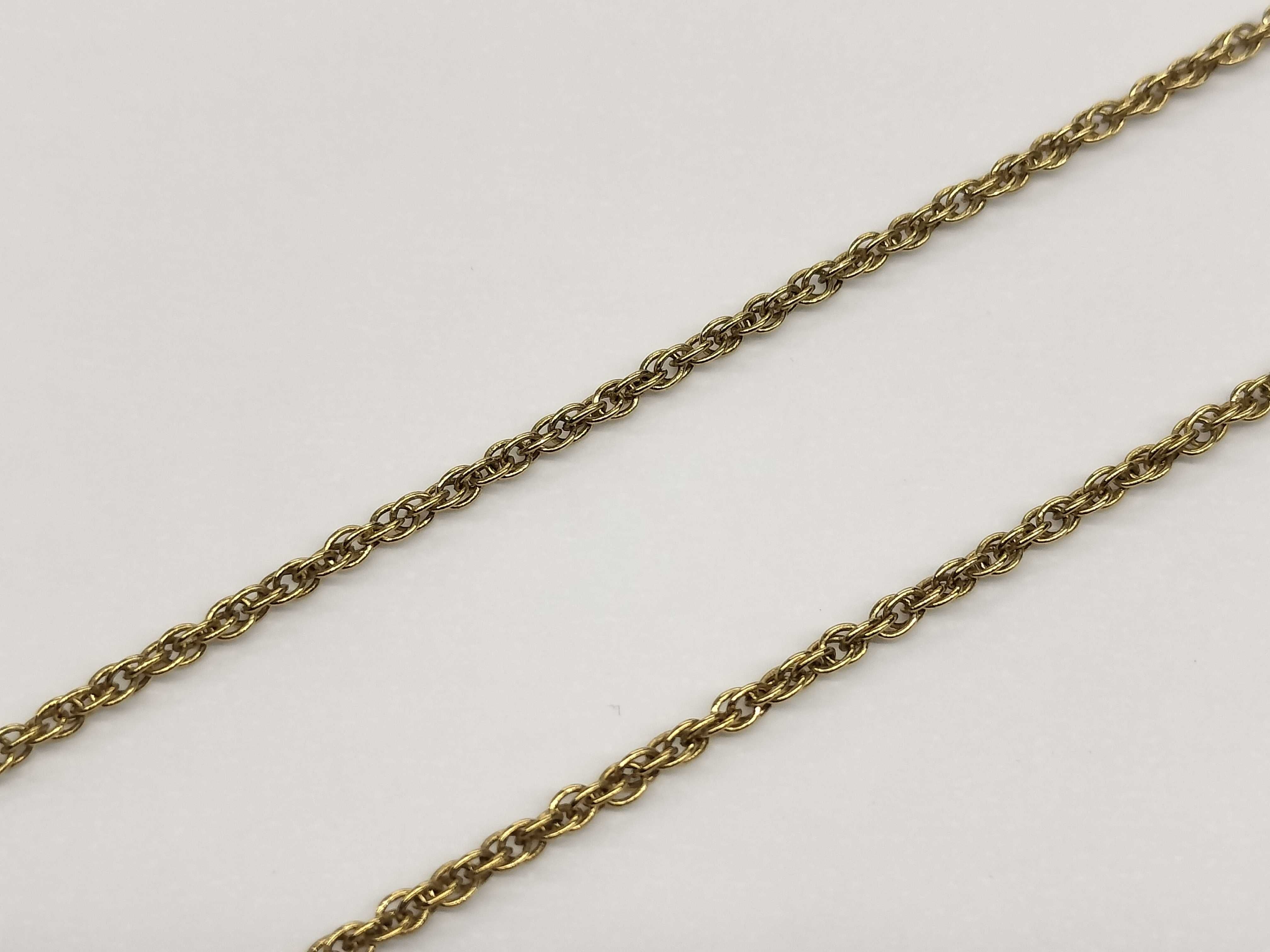 G logo rhinestone ribbon motif necklace — view 6