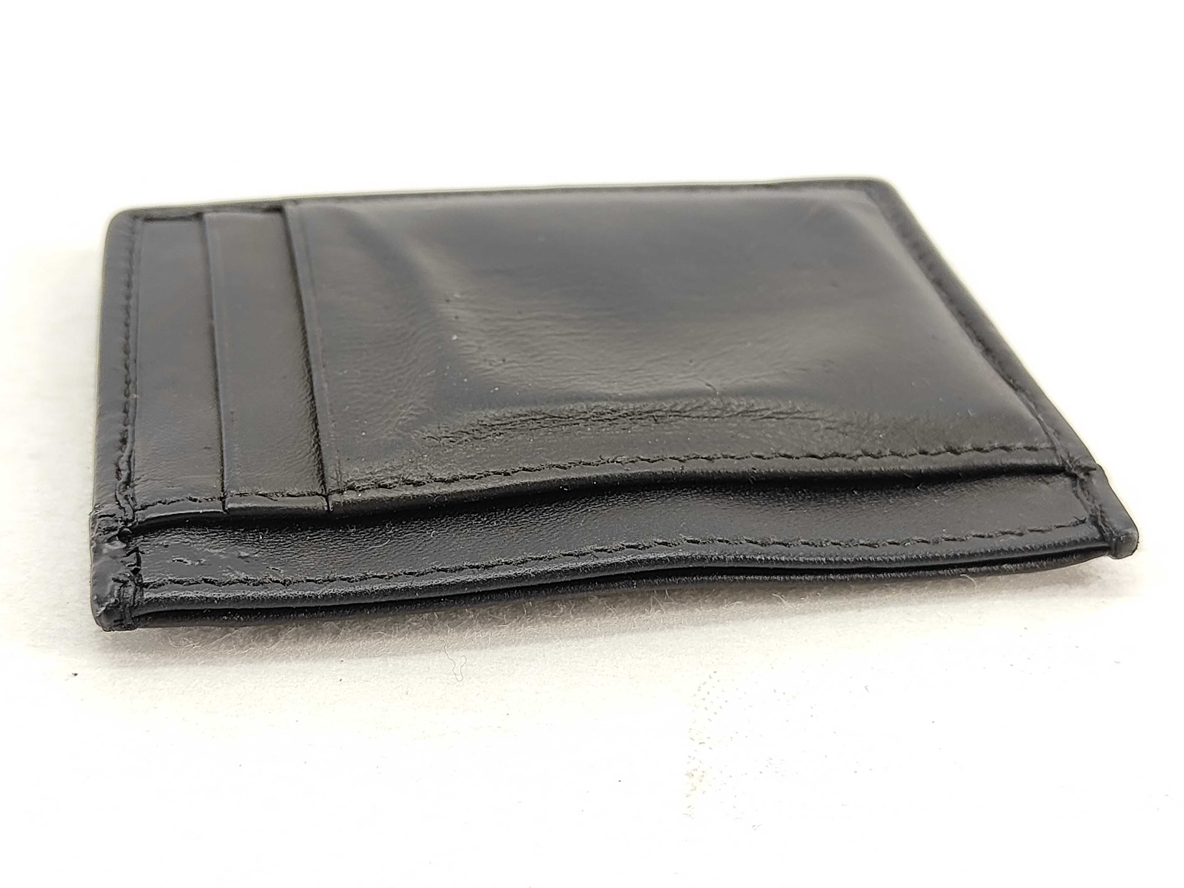 Black Card Case with Gold Hardware (Card Case/Pass Case/Business Card Holder) — view 6