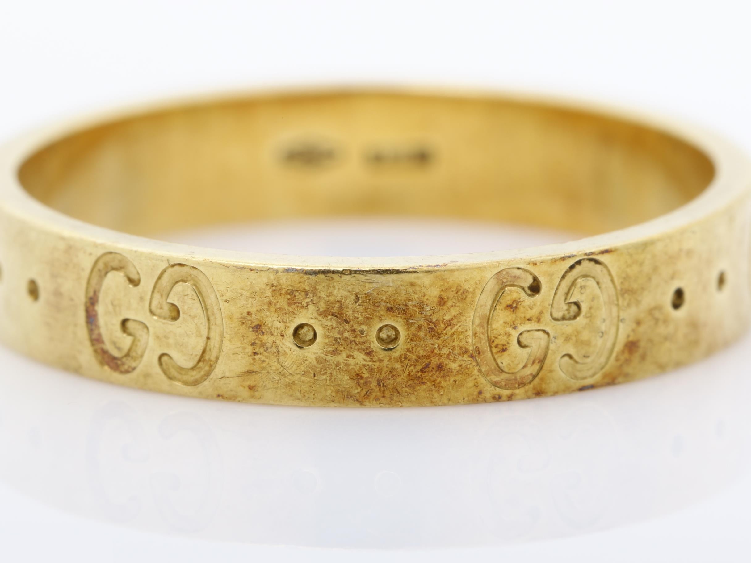 Icon Ring, 750 Yellow Gold, 4.2g, #stamped 18 (actual size approximately 17cm) — view 3