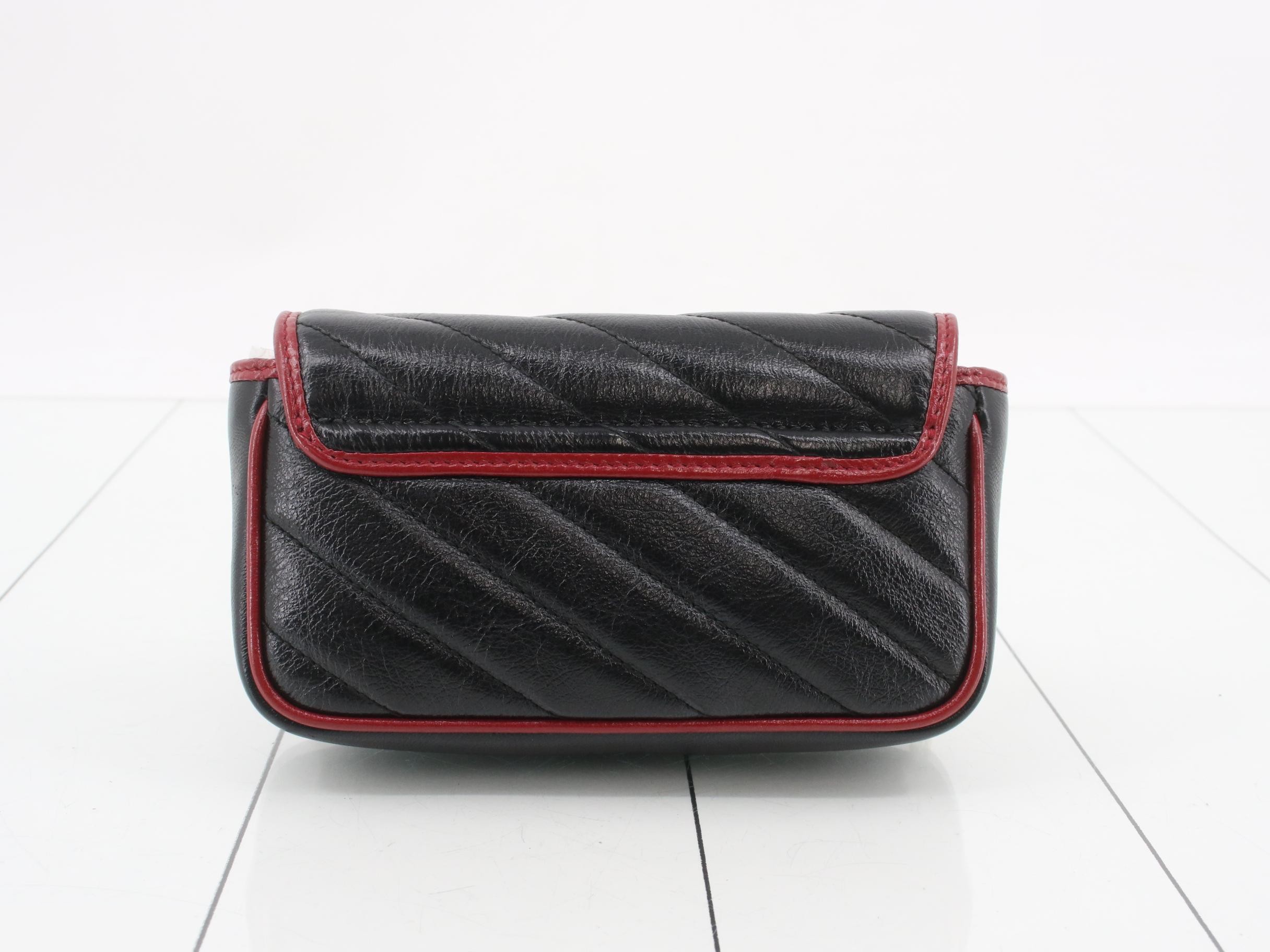 GG Marmont Chain Bag Shoulder Bag 574969 Leather Black — view 2