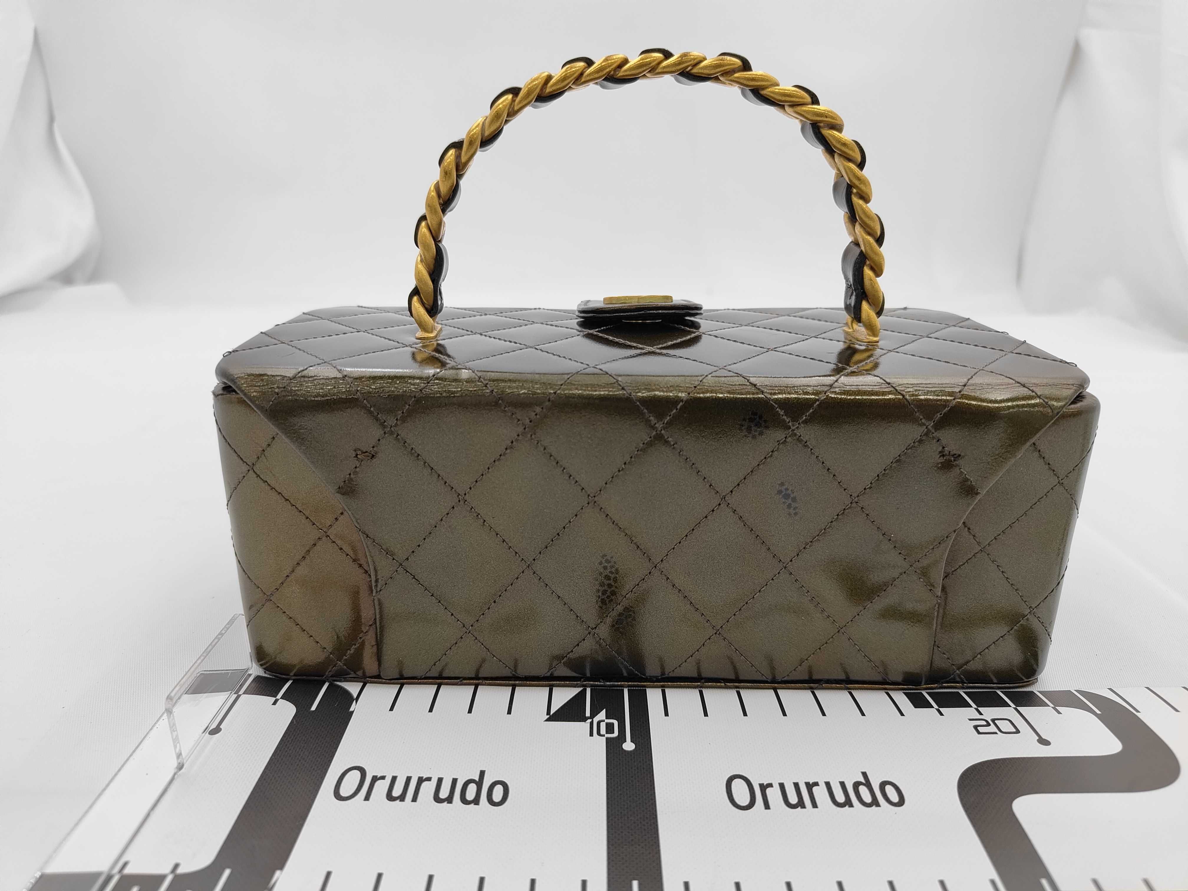 vanity bag in khaki/olive. — view 2