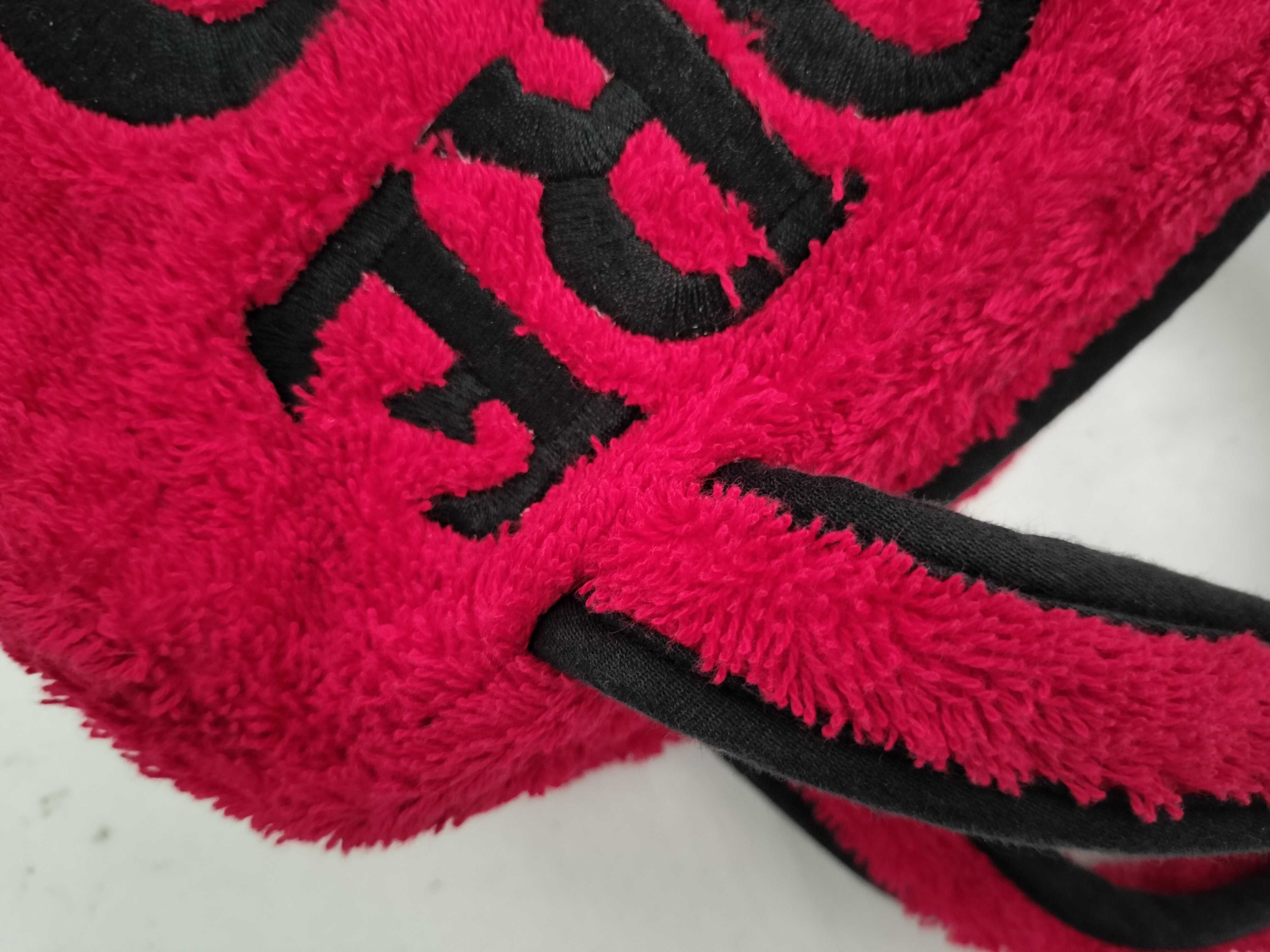 Pile Fabric Mini Boston Bag Red Tote Bag — view 5