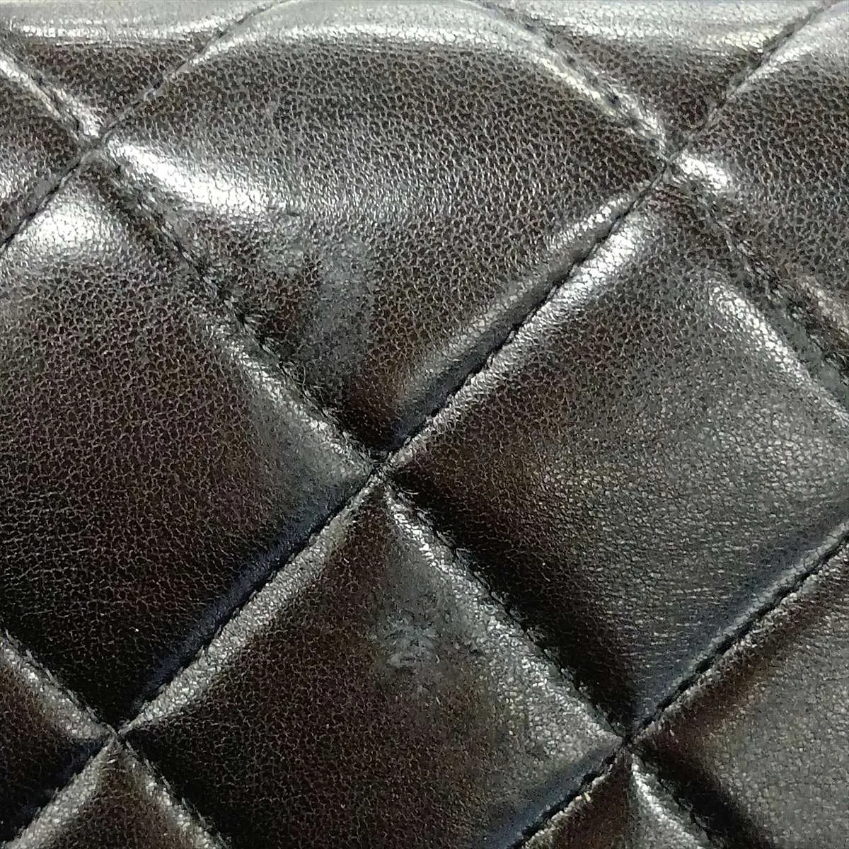 Matelassé Lambskin Single Flap Double Chain Bag, Brown with Gold Hardware, 3607116 (Serial Number 3) — view 13
