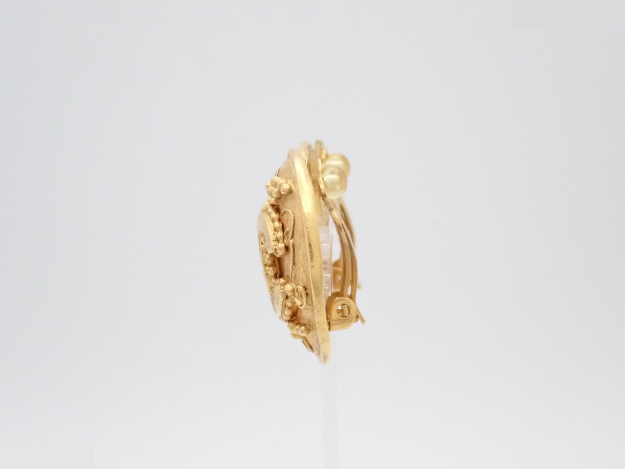 Coco Mark Gold Earrings 96A — view 3