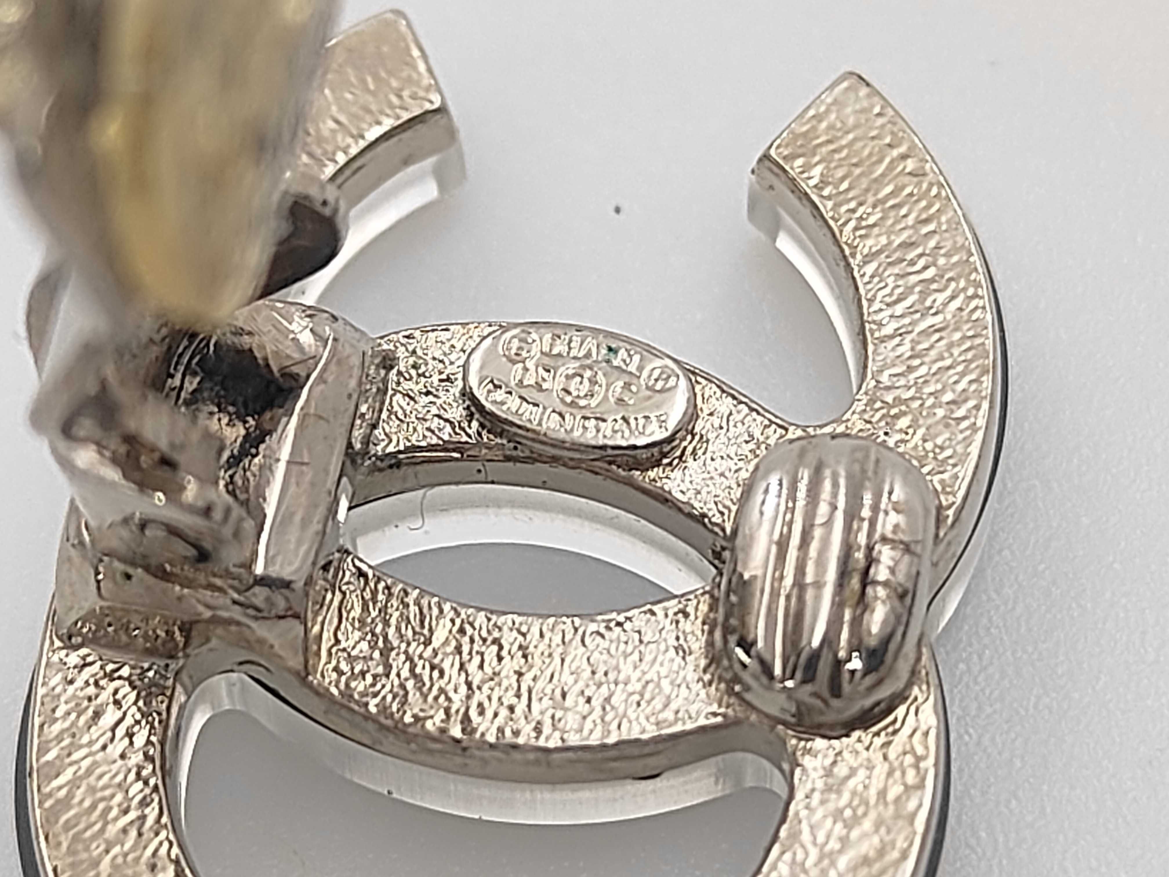 earrings, acrylic and silver, with original box. — view 5