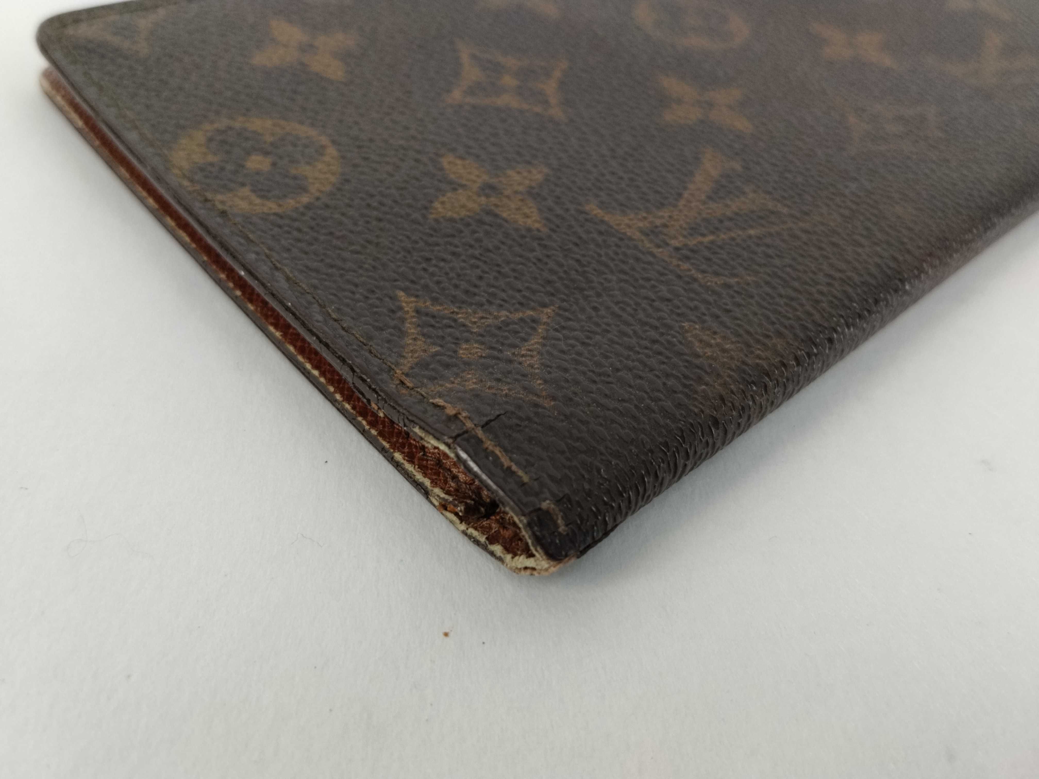 Monogram LV Card Case Portefeuille Chequier Carte Credit Brown Wallet — view 3