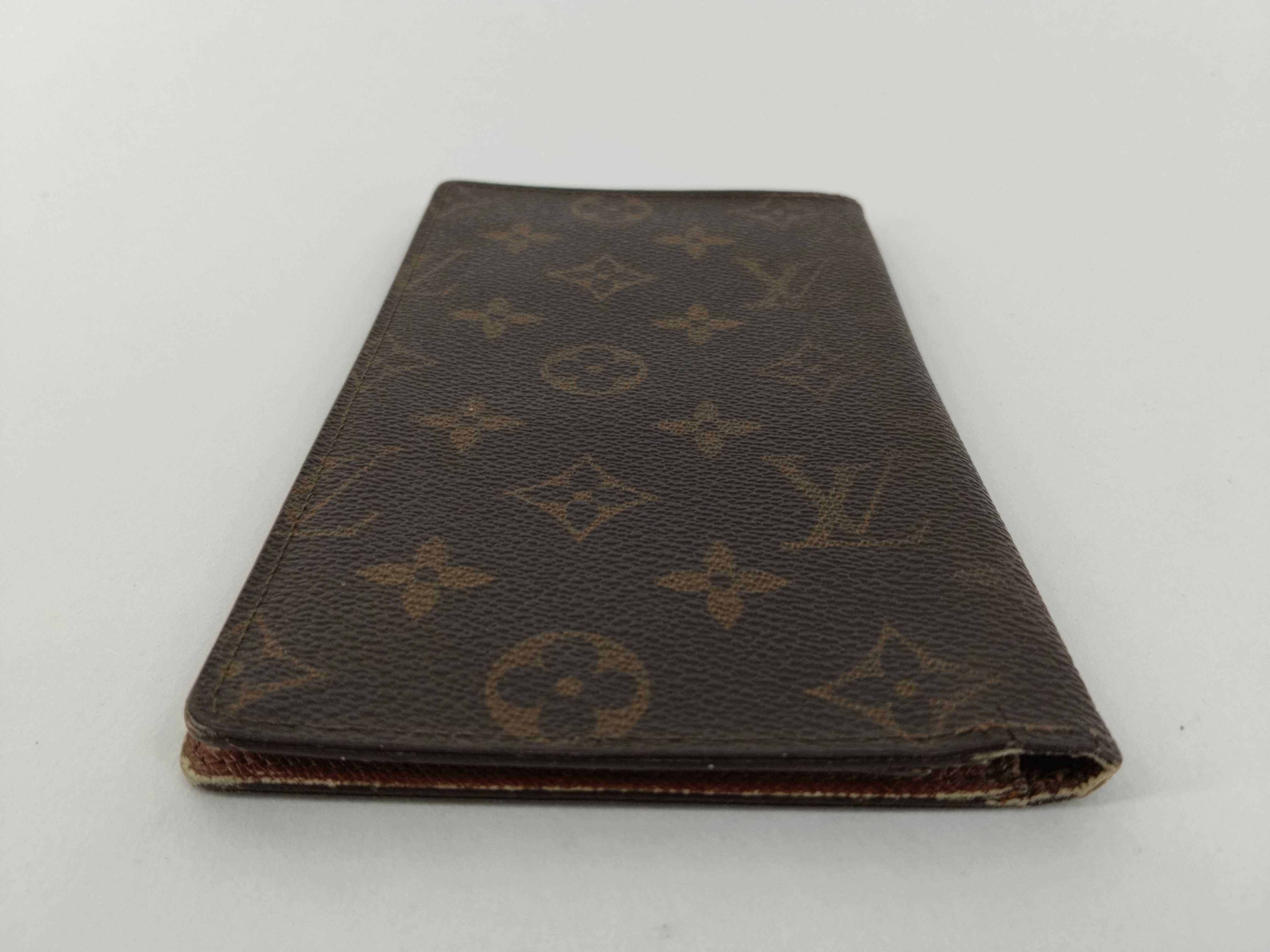 Monogram LV Card Case Portefeuille Chequier Carte Credit Brown Wallet — view 4