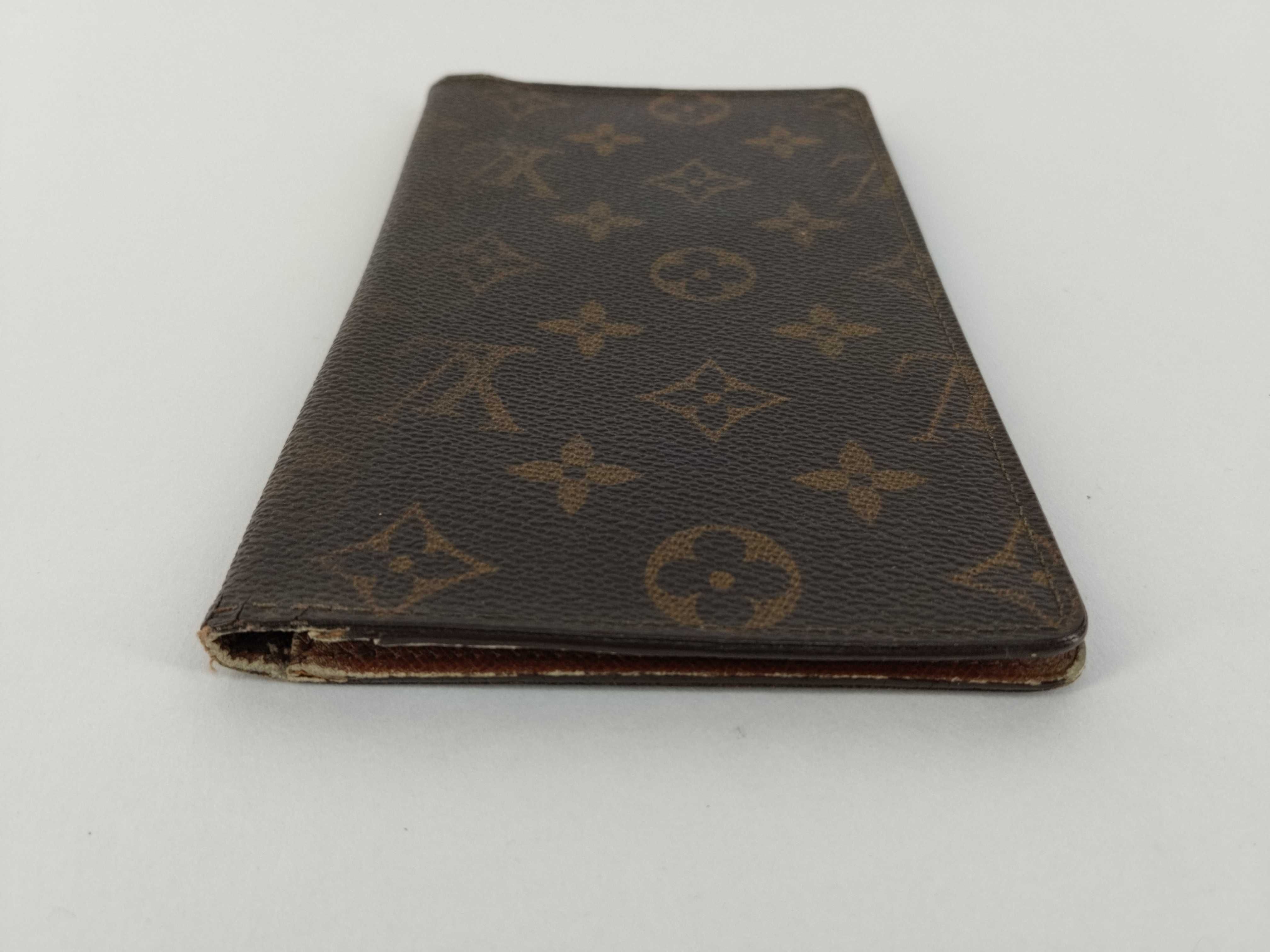 Monogram LV Card Case Portefeuille Chequier Carte Credit Brown Wallet — view 6