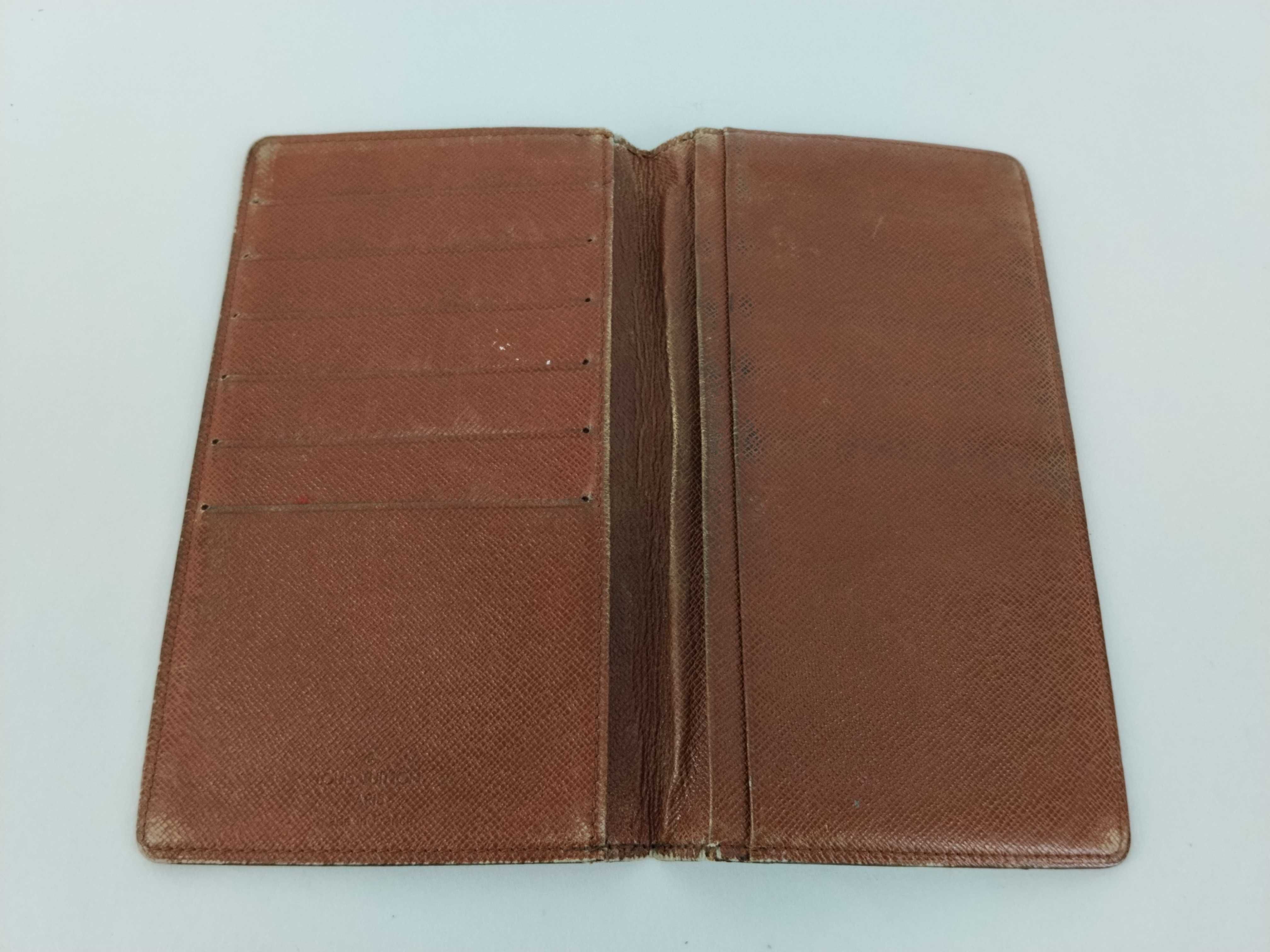 Monogram LV Card Case Portefeuille Chequier Carte Credit Brown Wallet — view 8