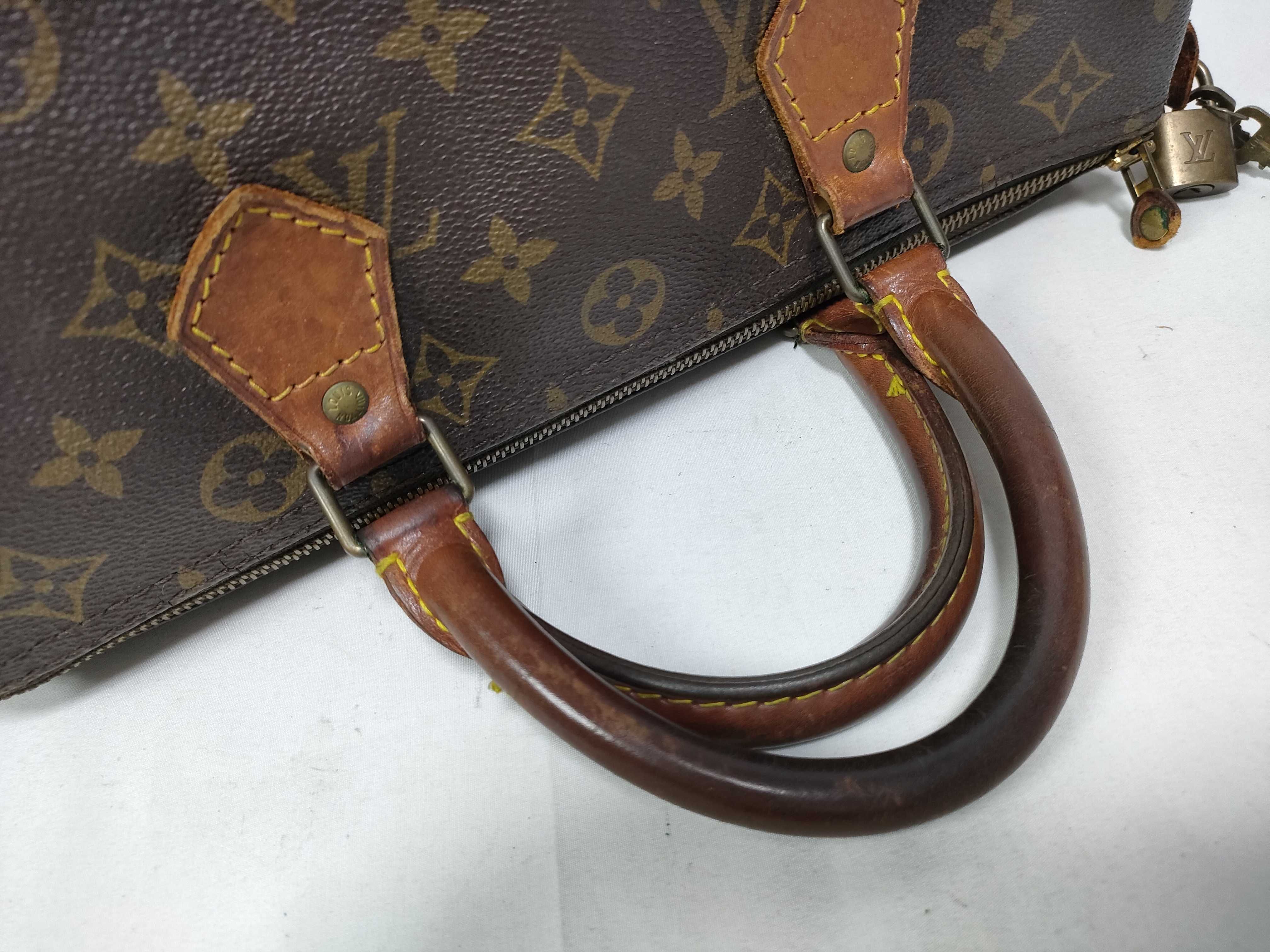 Monogram Speedy 30 M41526 VI882 Brown Handbag — view 12