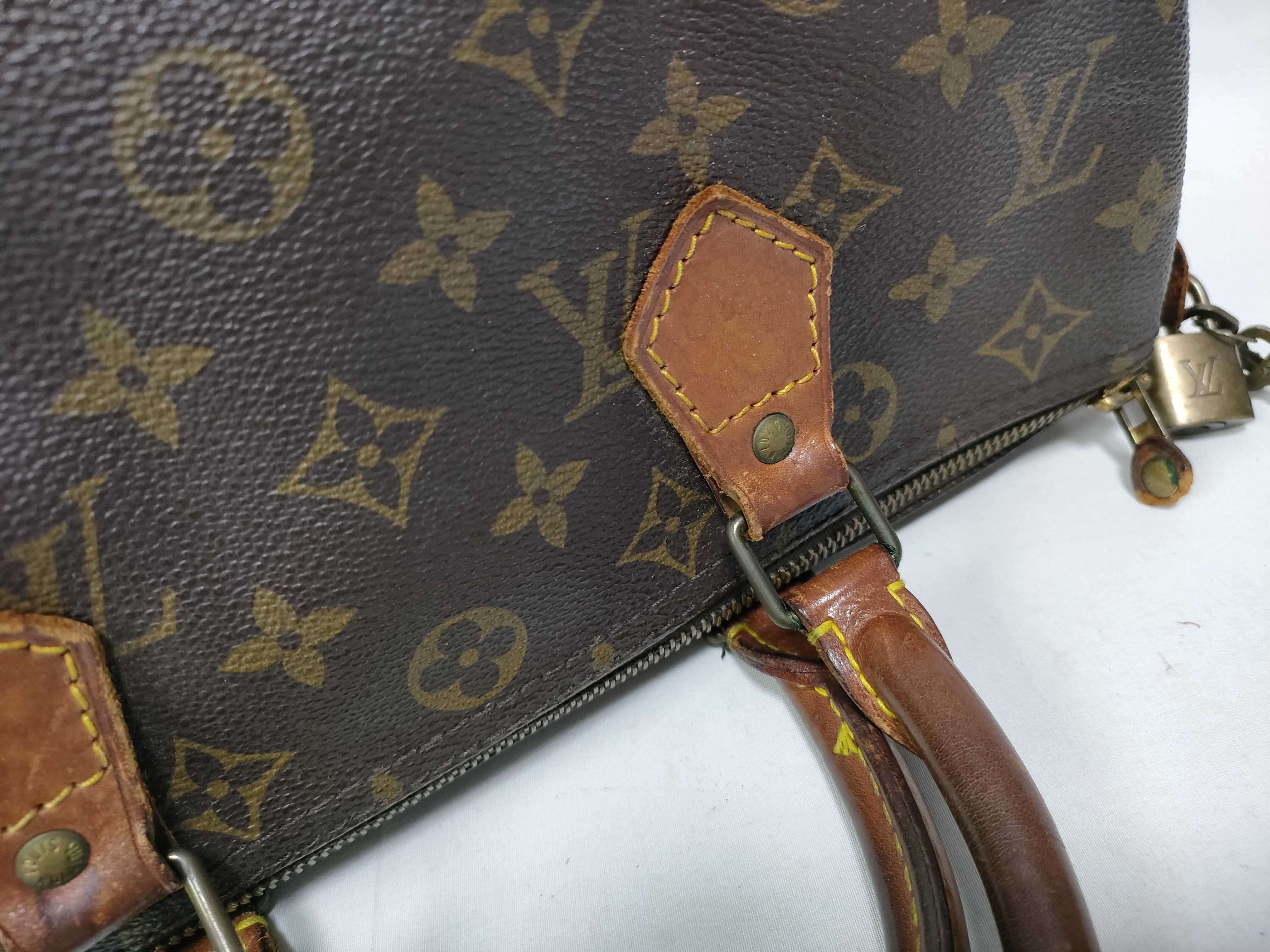 Monogram Speedy 30 M41526 VI882 Brown Handbag — view 14