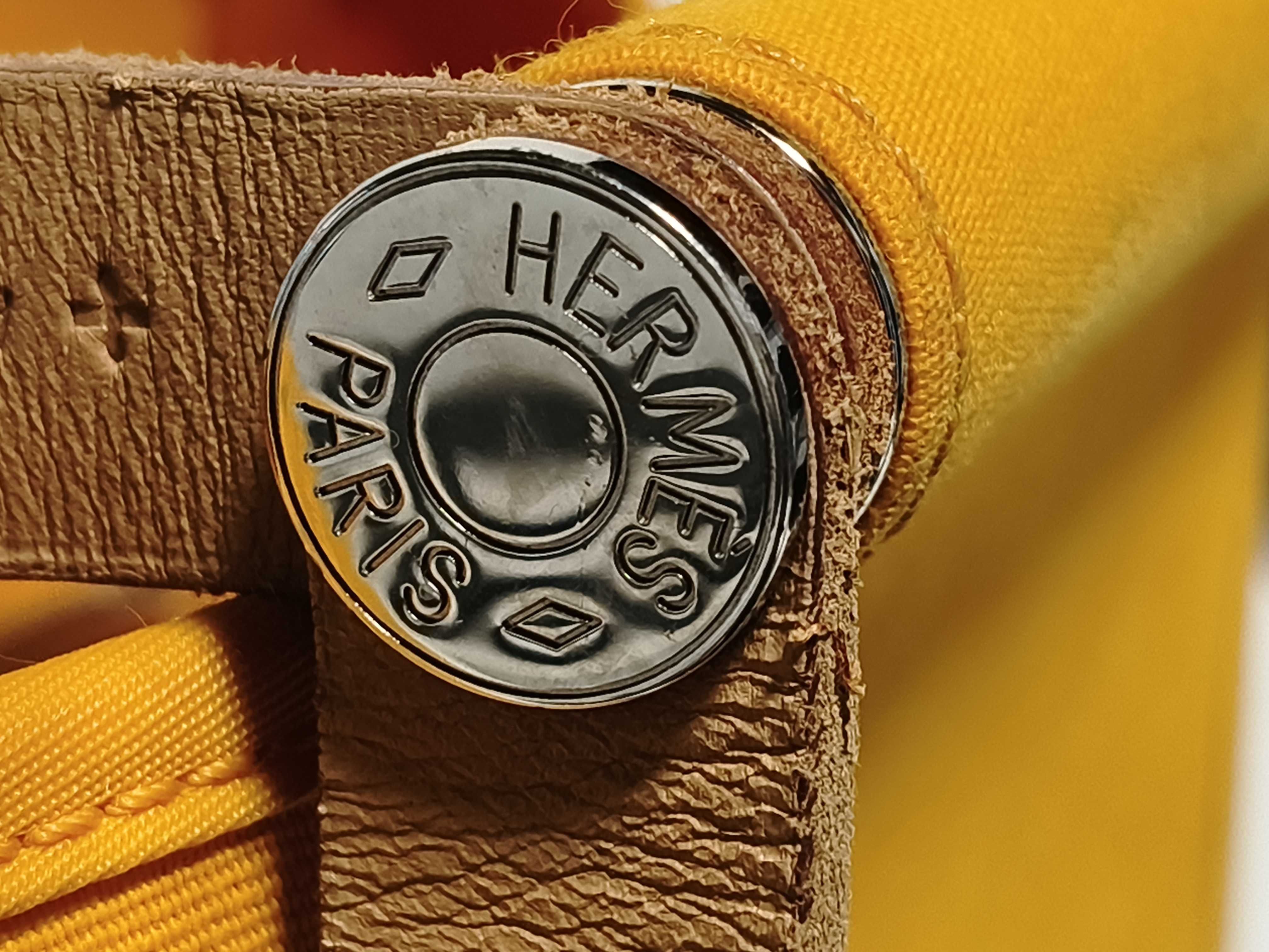 Cabas PM Toile Officier Yellow Silver Hardware P: 2012 Handbag — view 11