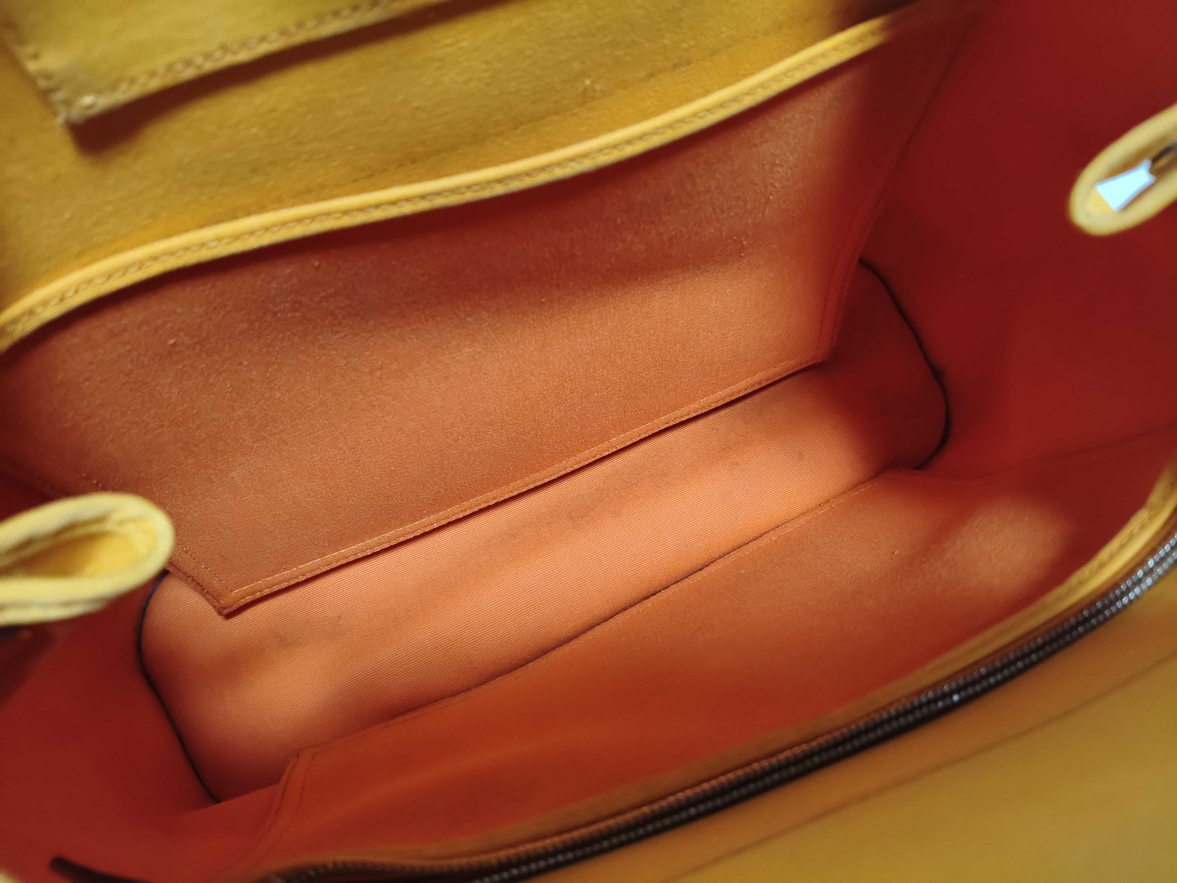 Cabas PM Toile Officier Yellow Silver Hardware P: 2012 Handbag — view 9
