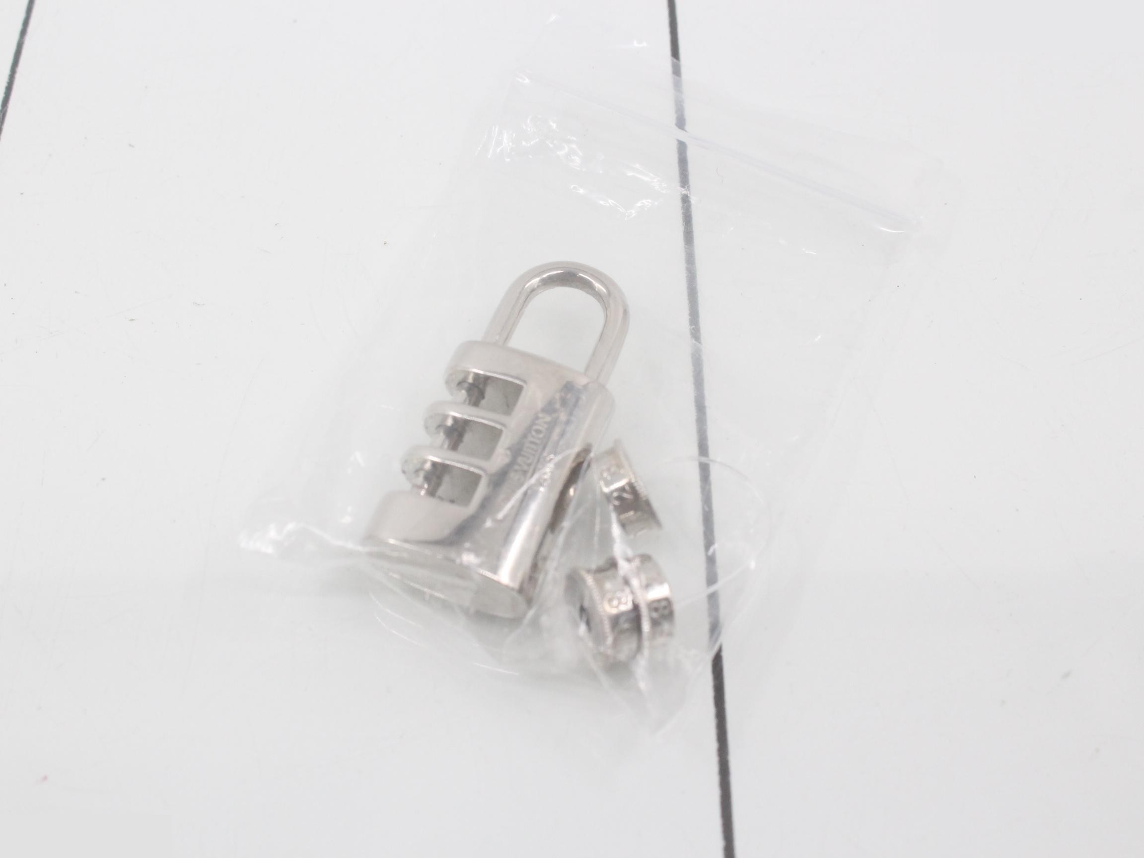 Monogram Lock Keychain — view 3