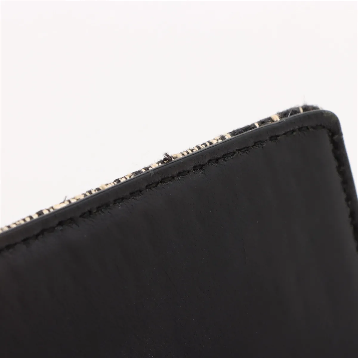 Diorama Tweed x Leather Chain Shoulder Bag Black — view 13