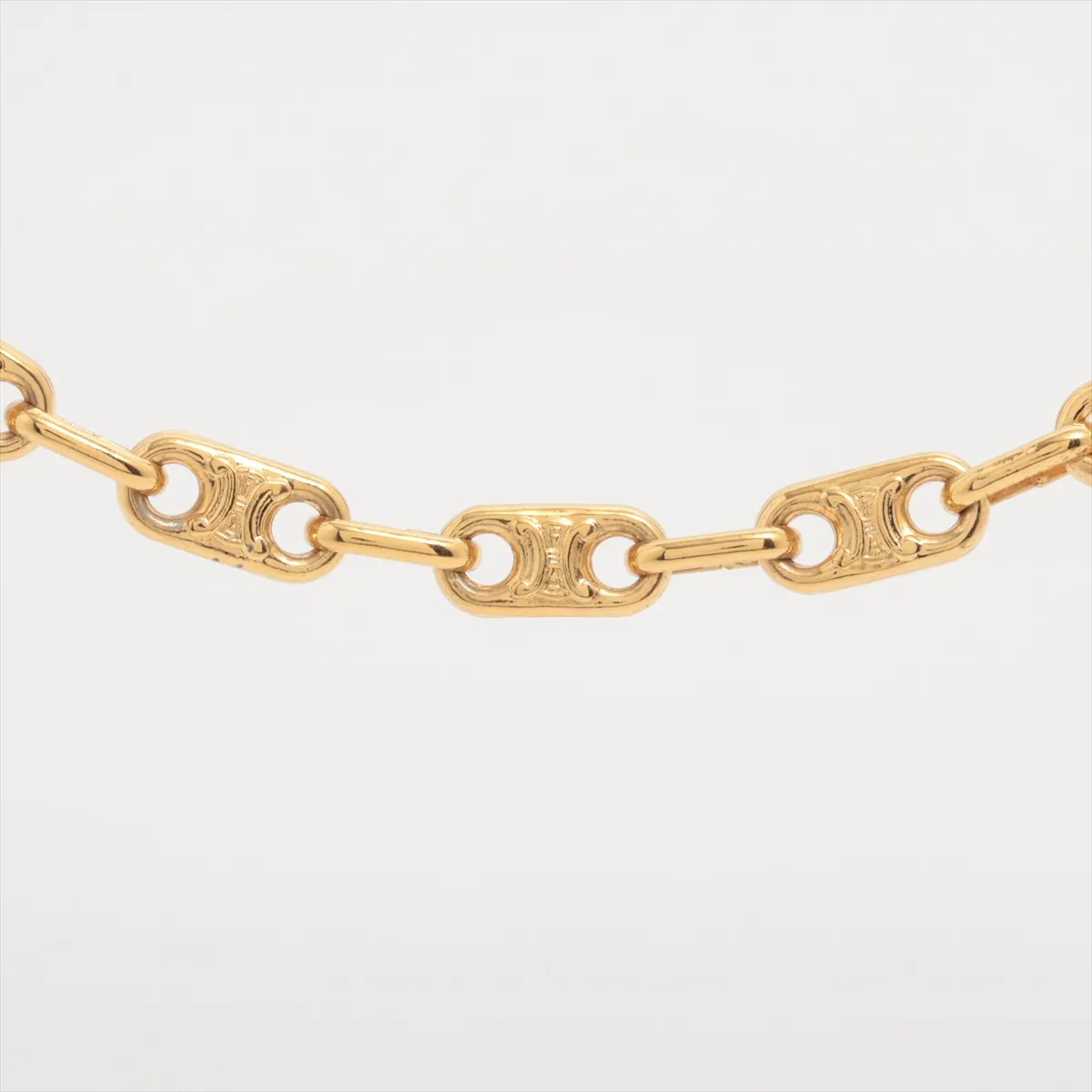Macadam Necklace, GP Gold, dents, — view 2