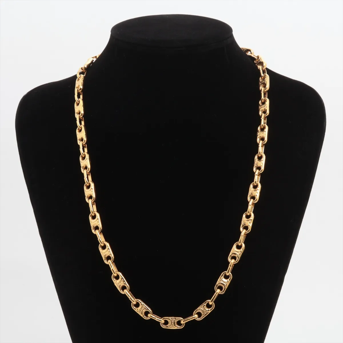 Macadam Necklace, GP Gold, dents, — view 4