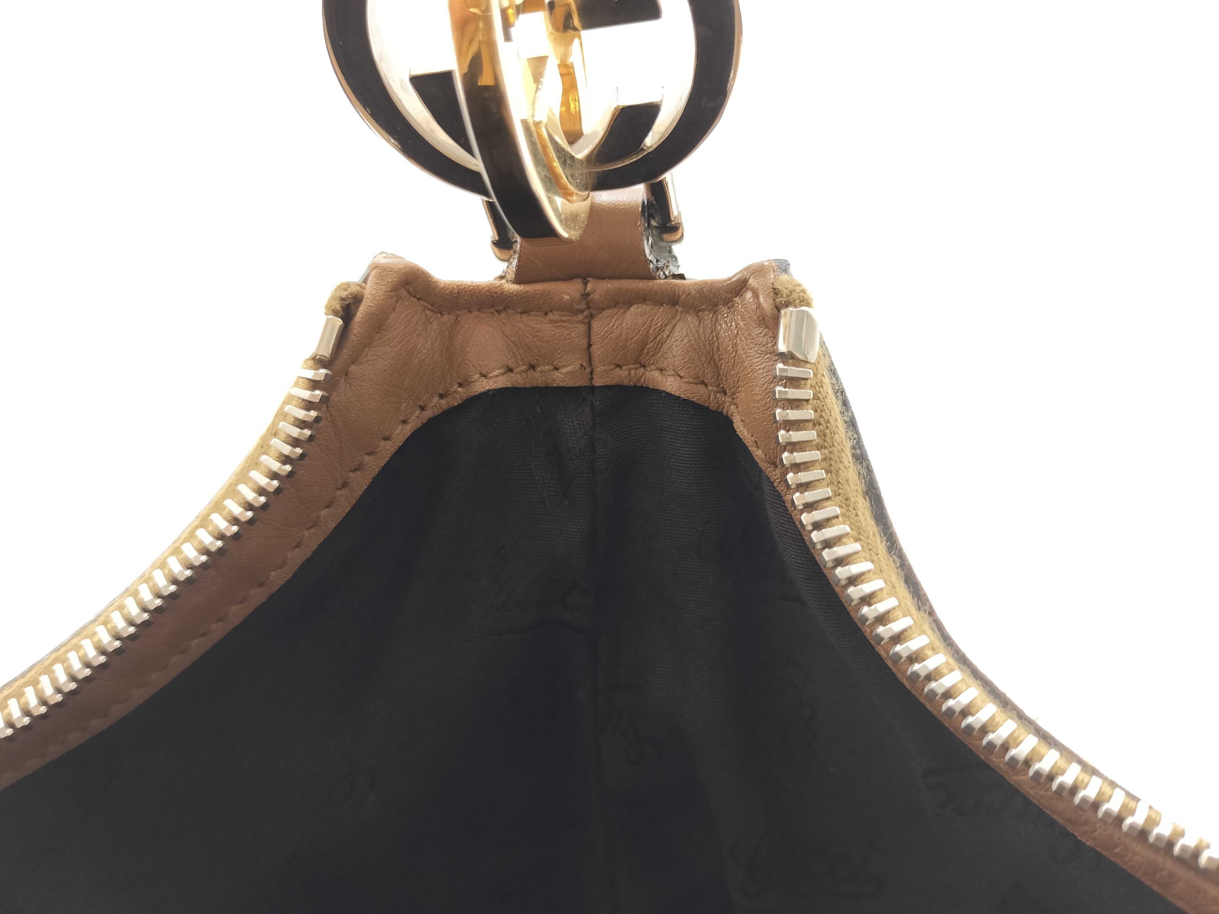 Caramel Leather Pea-Shaped Underarm Bag Shoulder Bag — view 12