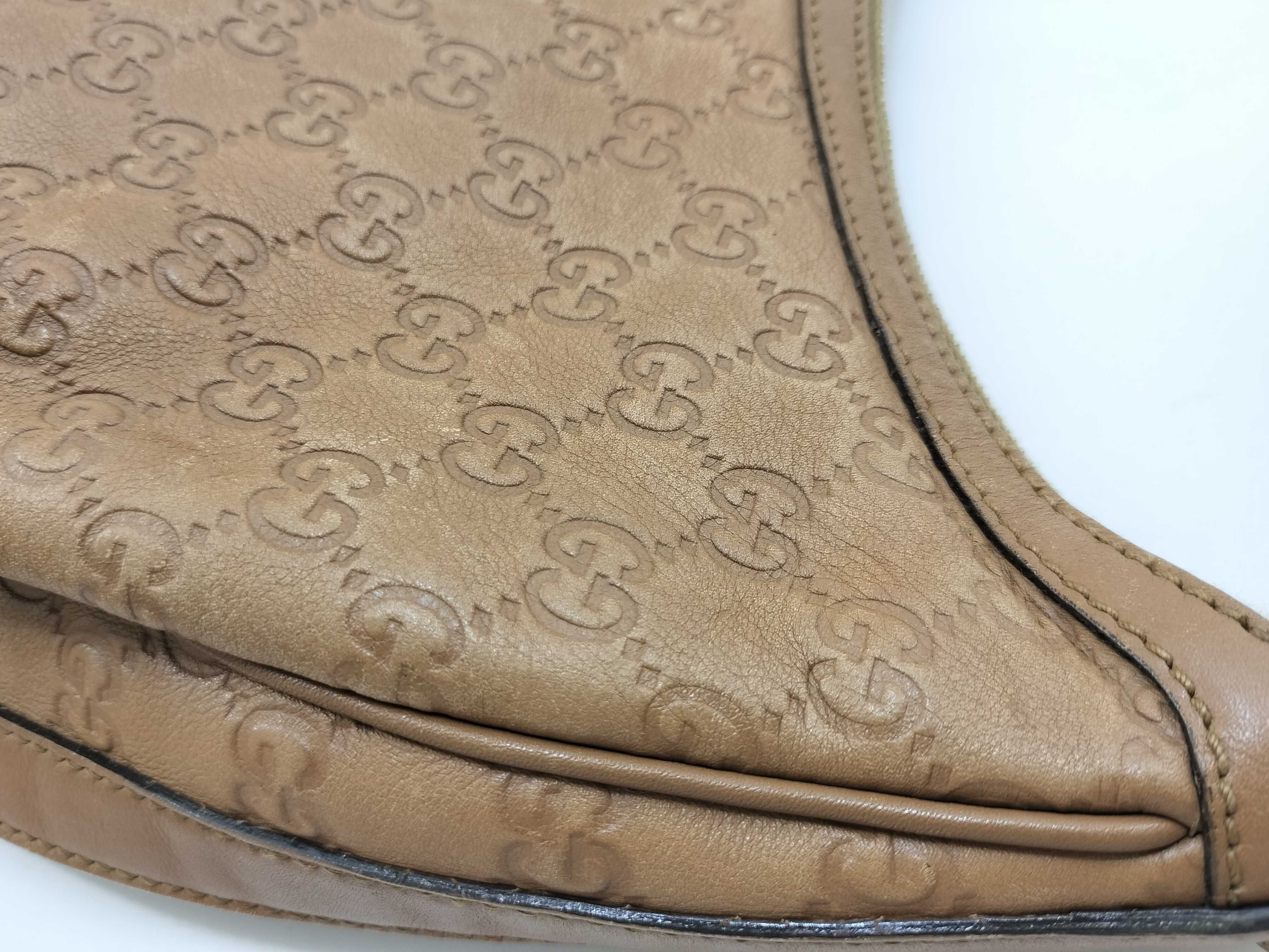 Caramel Leather Pea-Shaped Underarm Bag Shoulder Bag — view 15