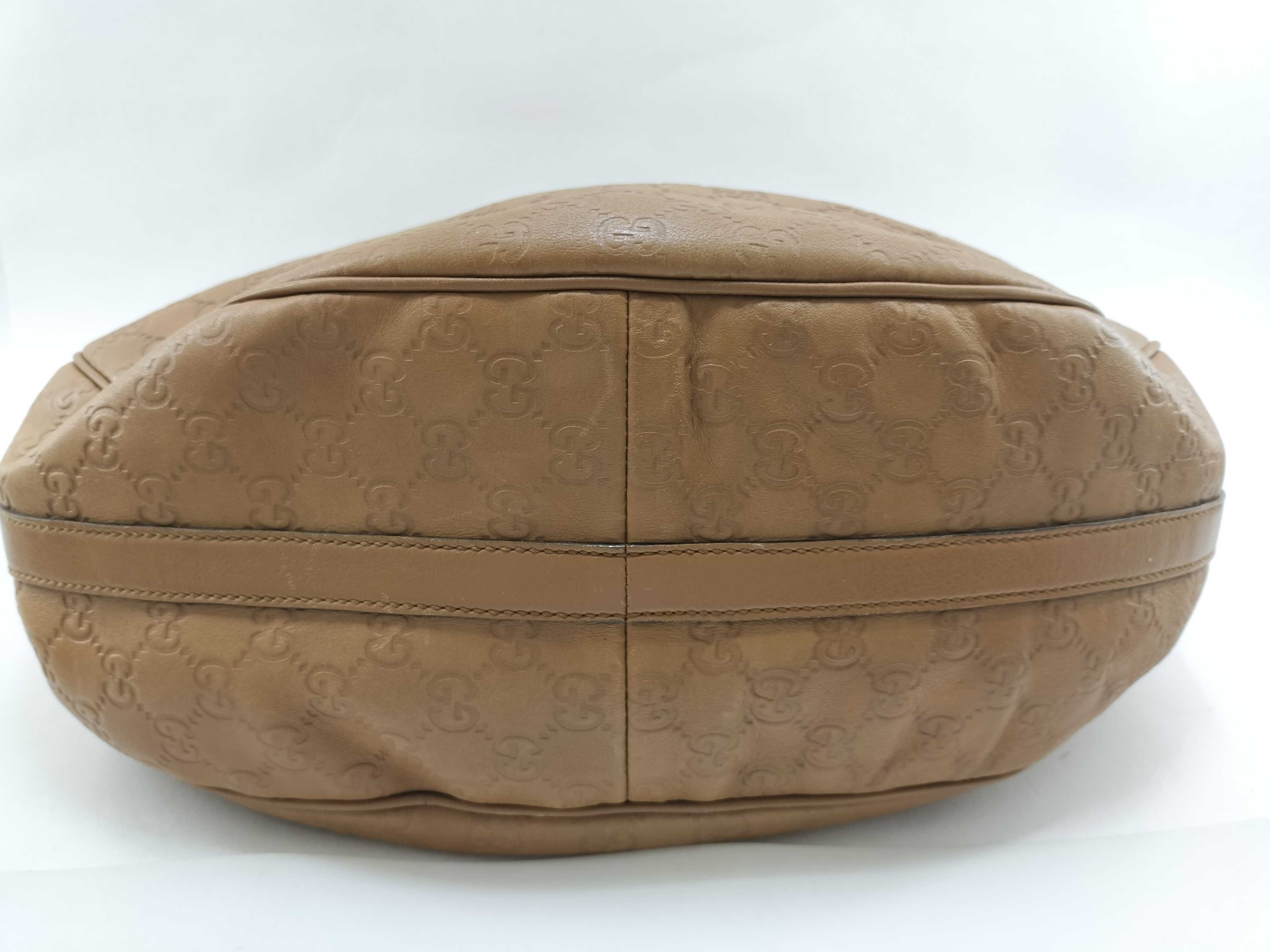Caramel Leather Pea-Shaped Underarm Bag Shoulder Bag — view 4
