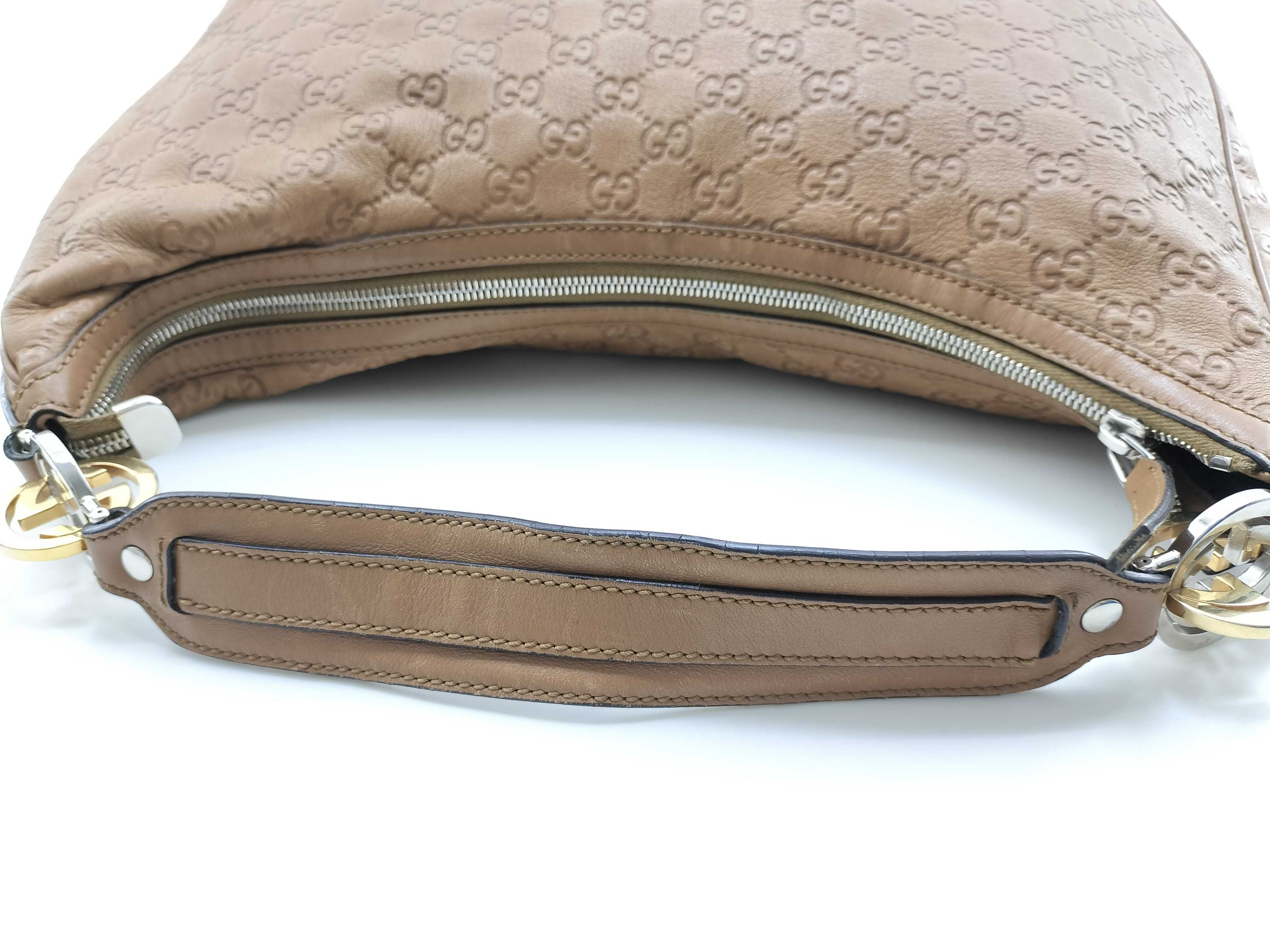 Caramel Leather Pea-Shaped Underarm Bag Shoulder Bag — view 8