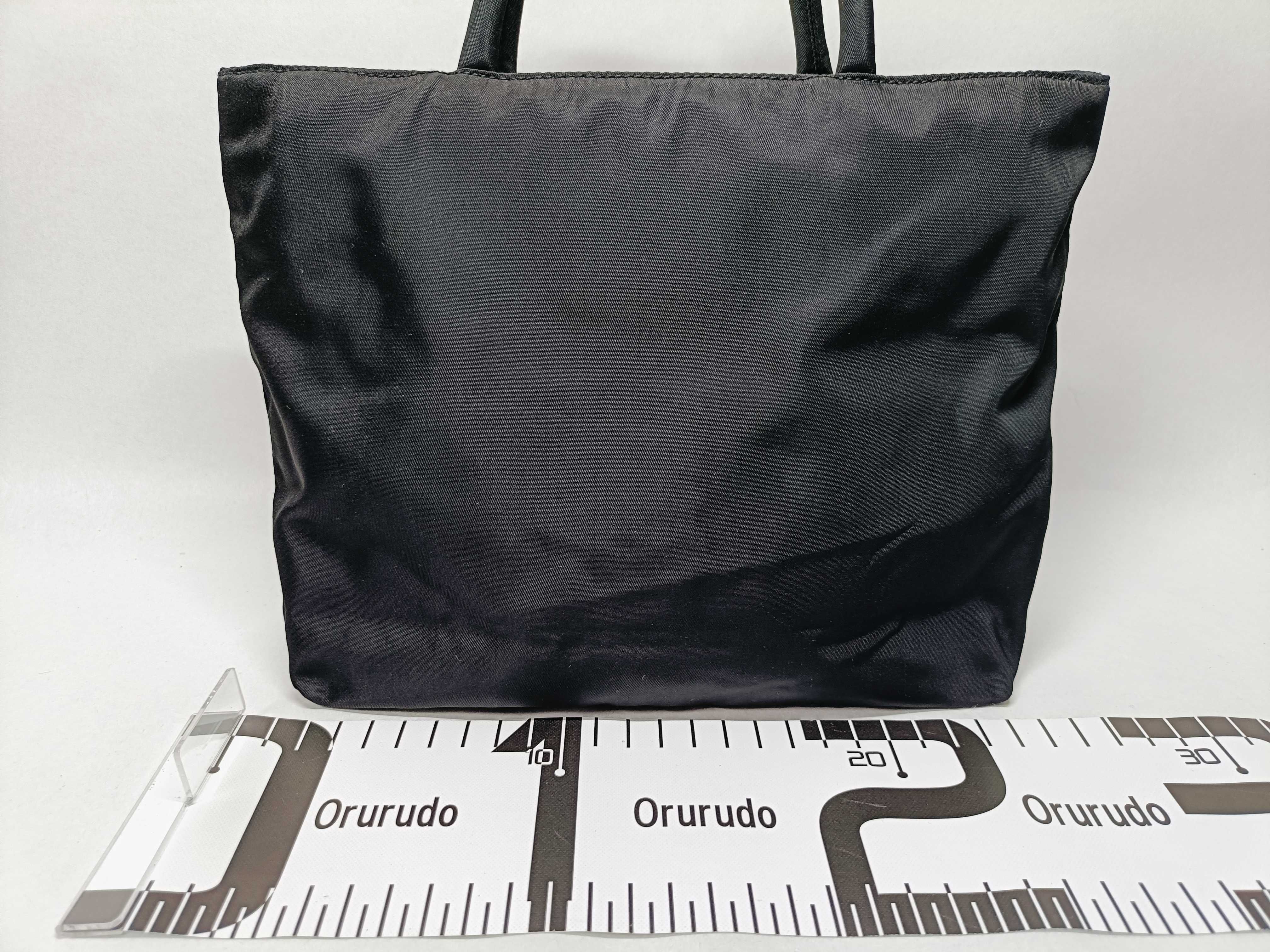 Nylon Mini Tote Bag, Black Handbag — view 2
