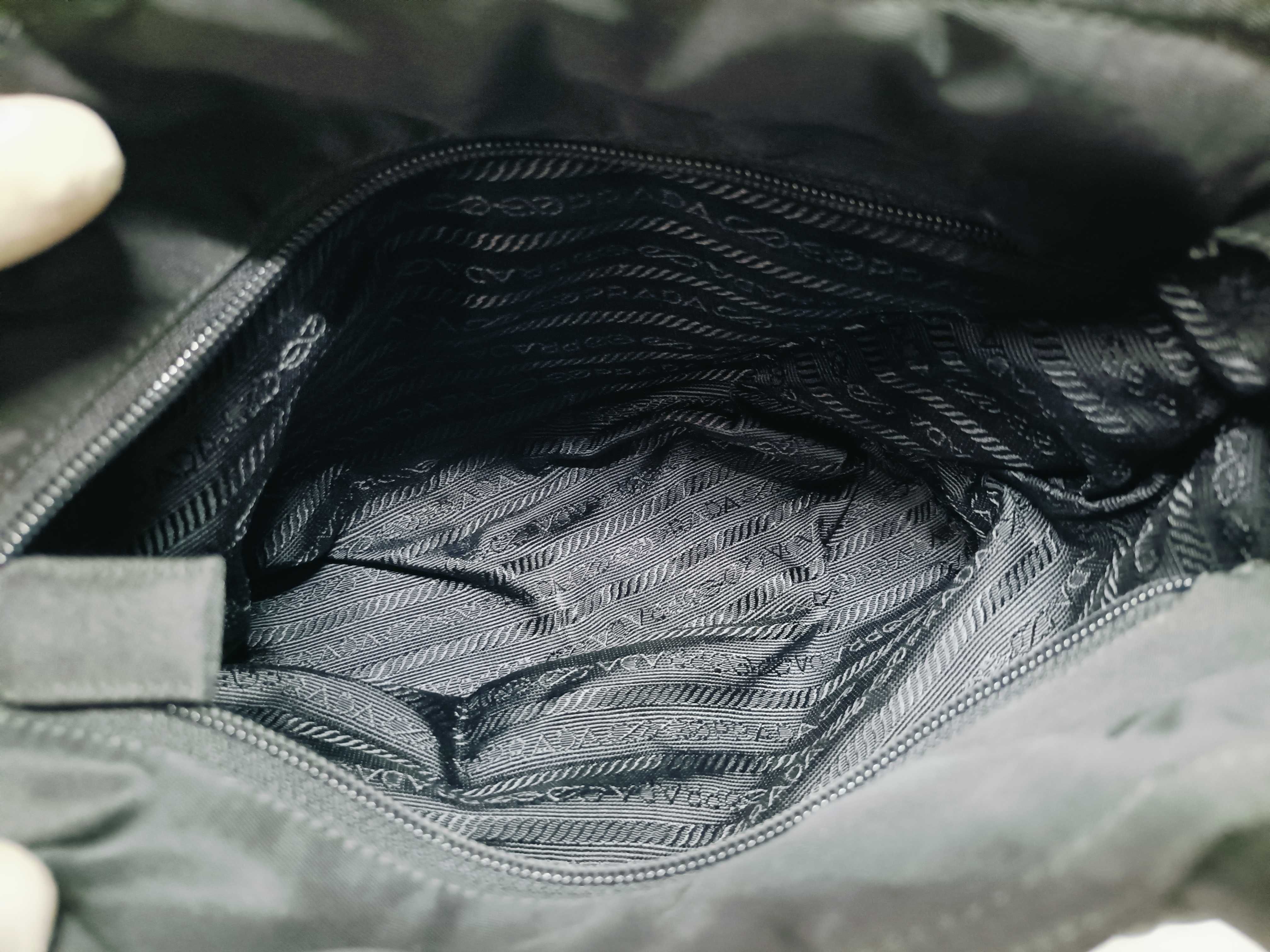 Nylon Mini Tote Bag, Black Handbag — view 12