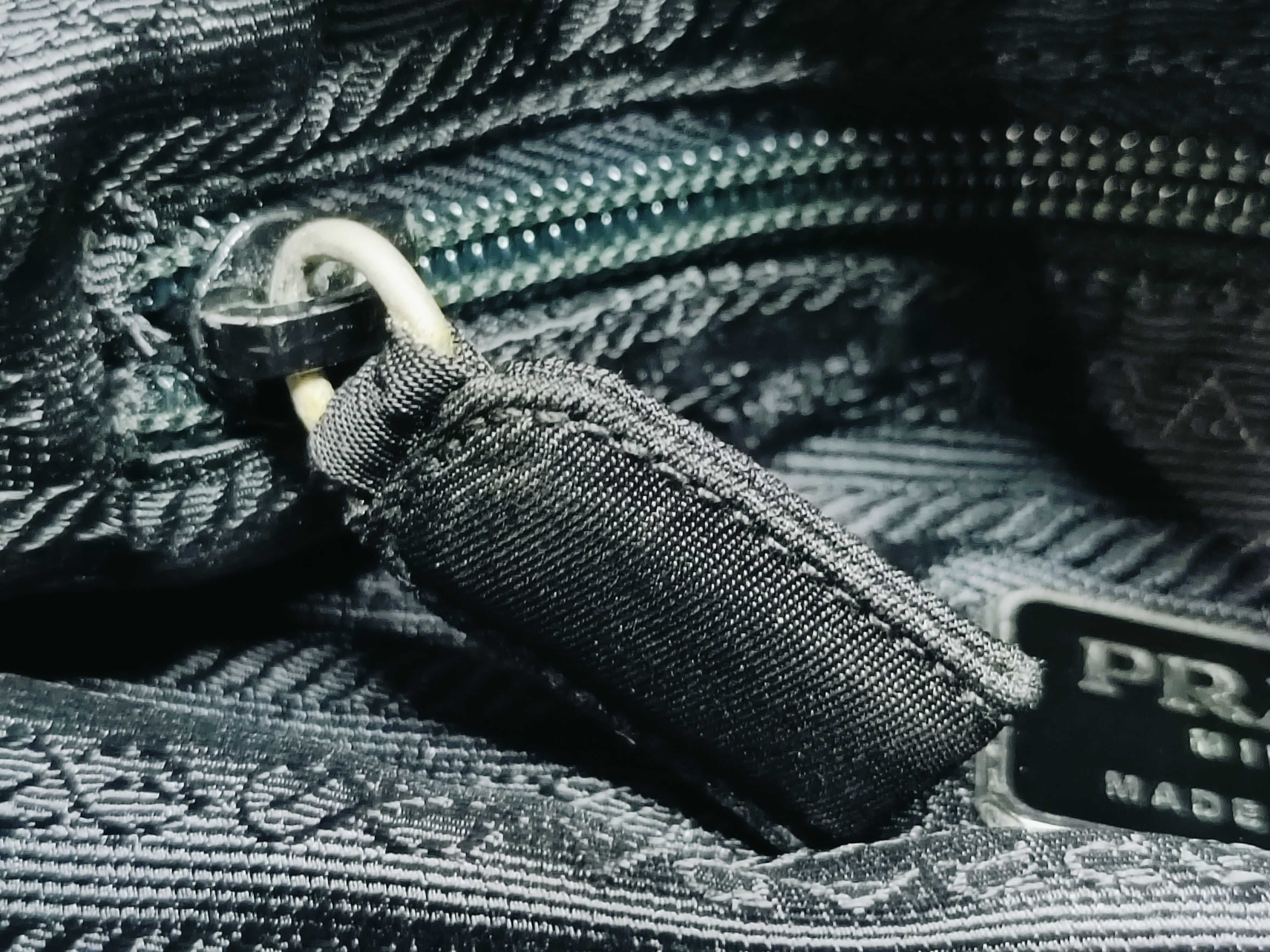 Nylon Mini Tote Bag, Black Handbag — view 15