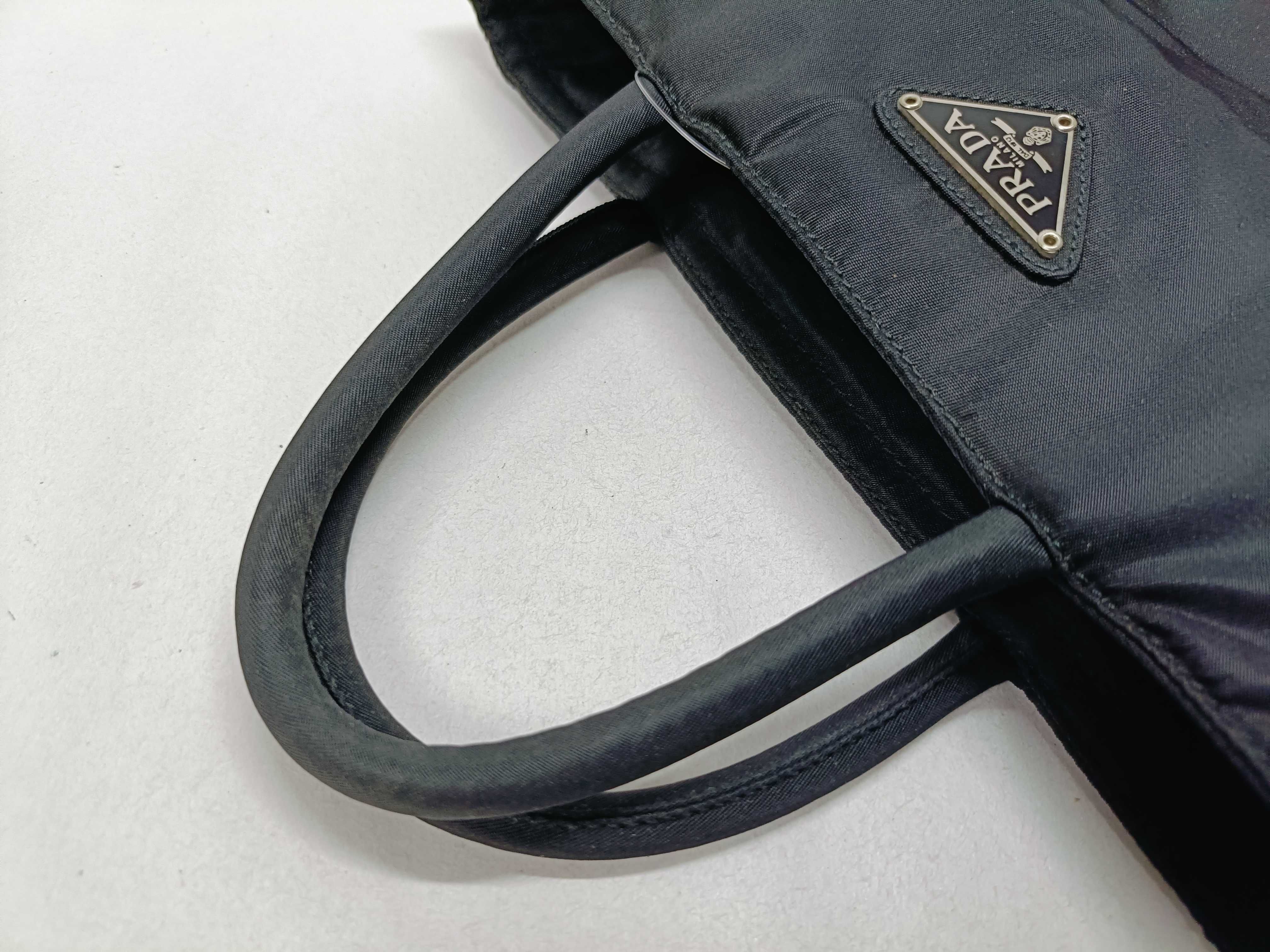 Nylon Mini Tote Bag, Black Handbag — view 3