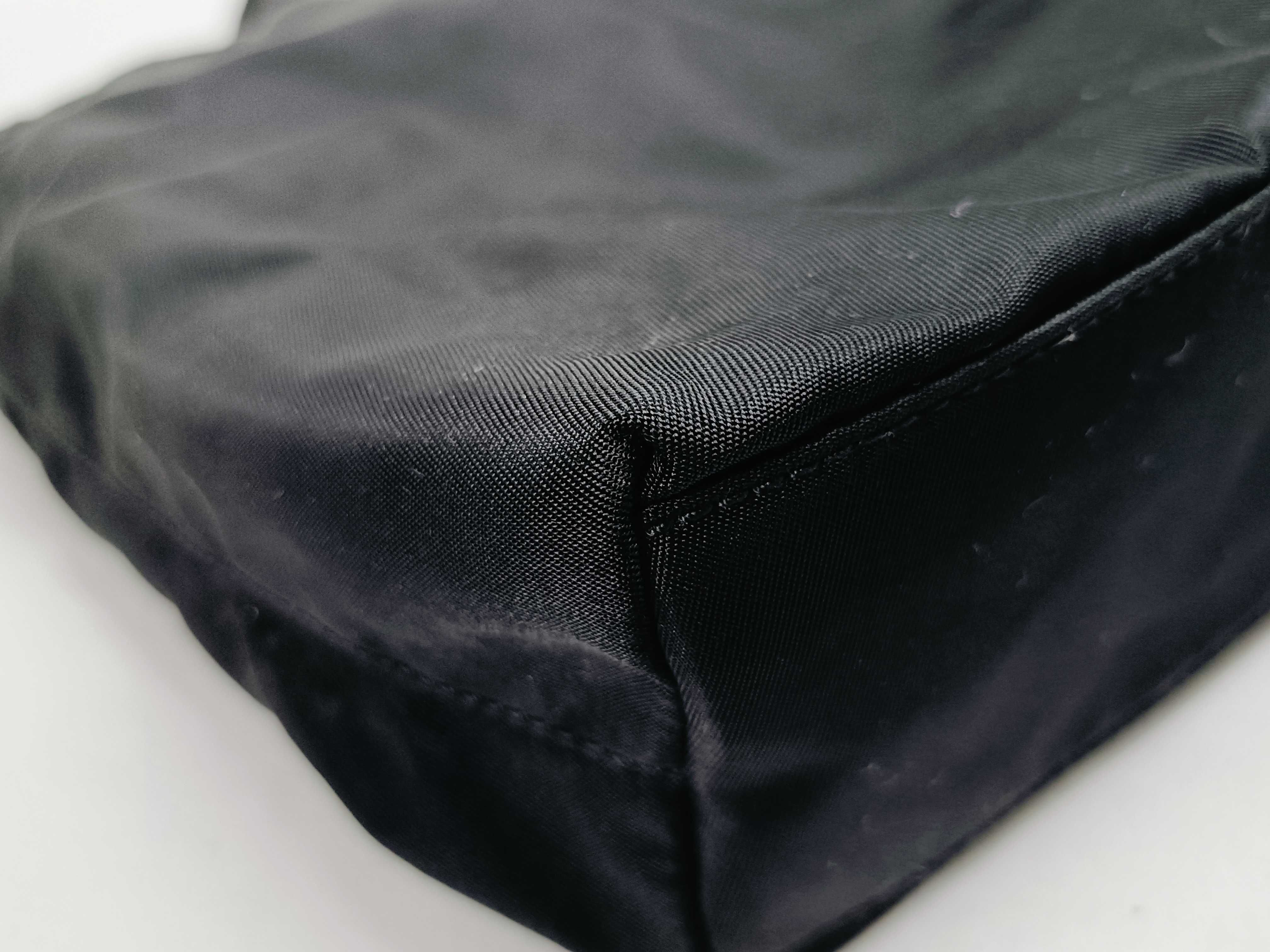 Nylon Mini Tote Bag, Black Handbag — view 8