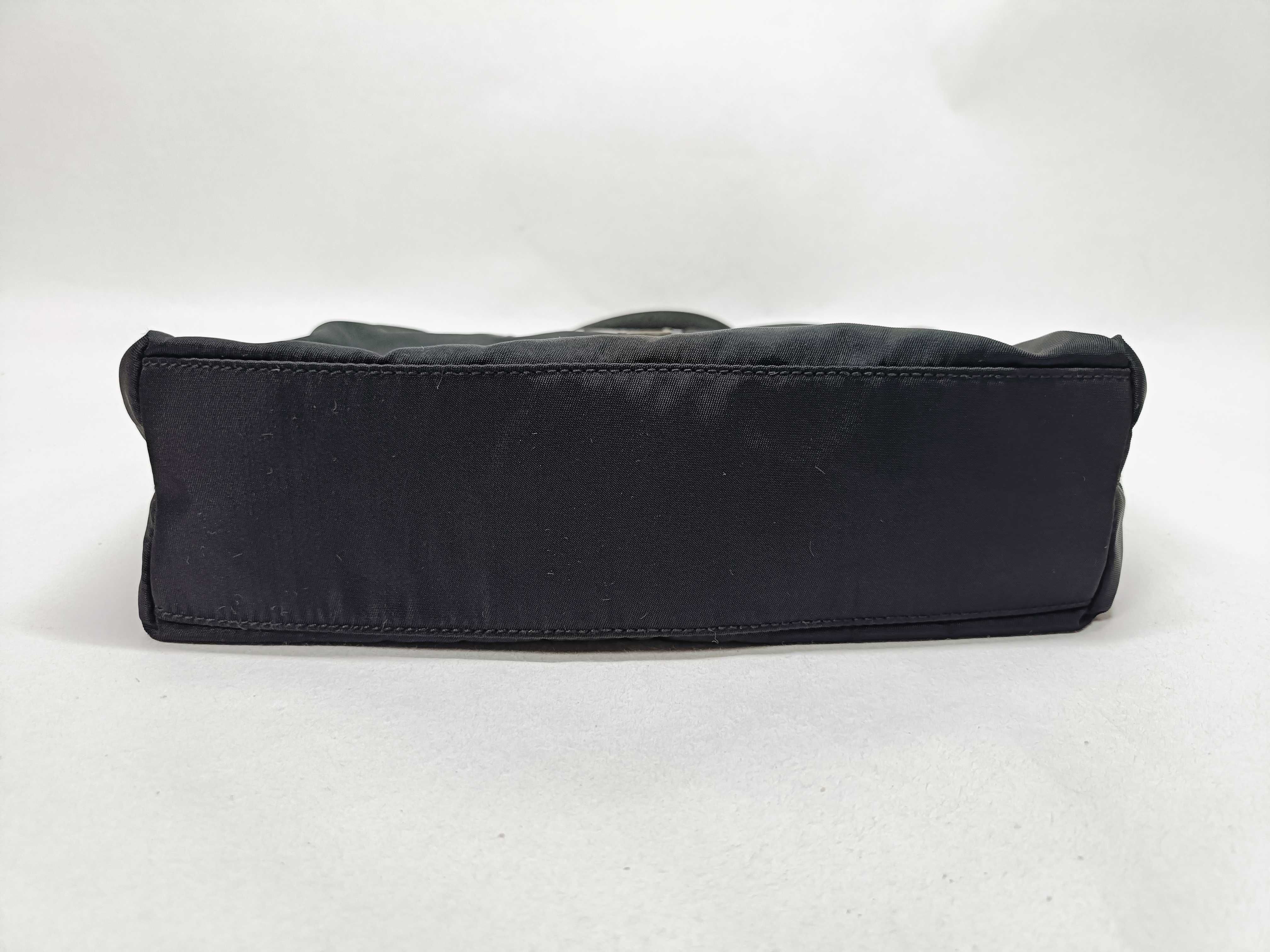 Nylon Mini Tote Bag, Black Handbag — view 9