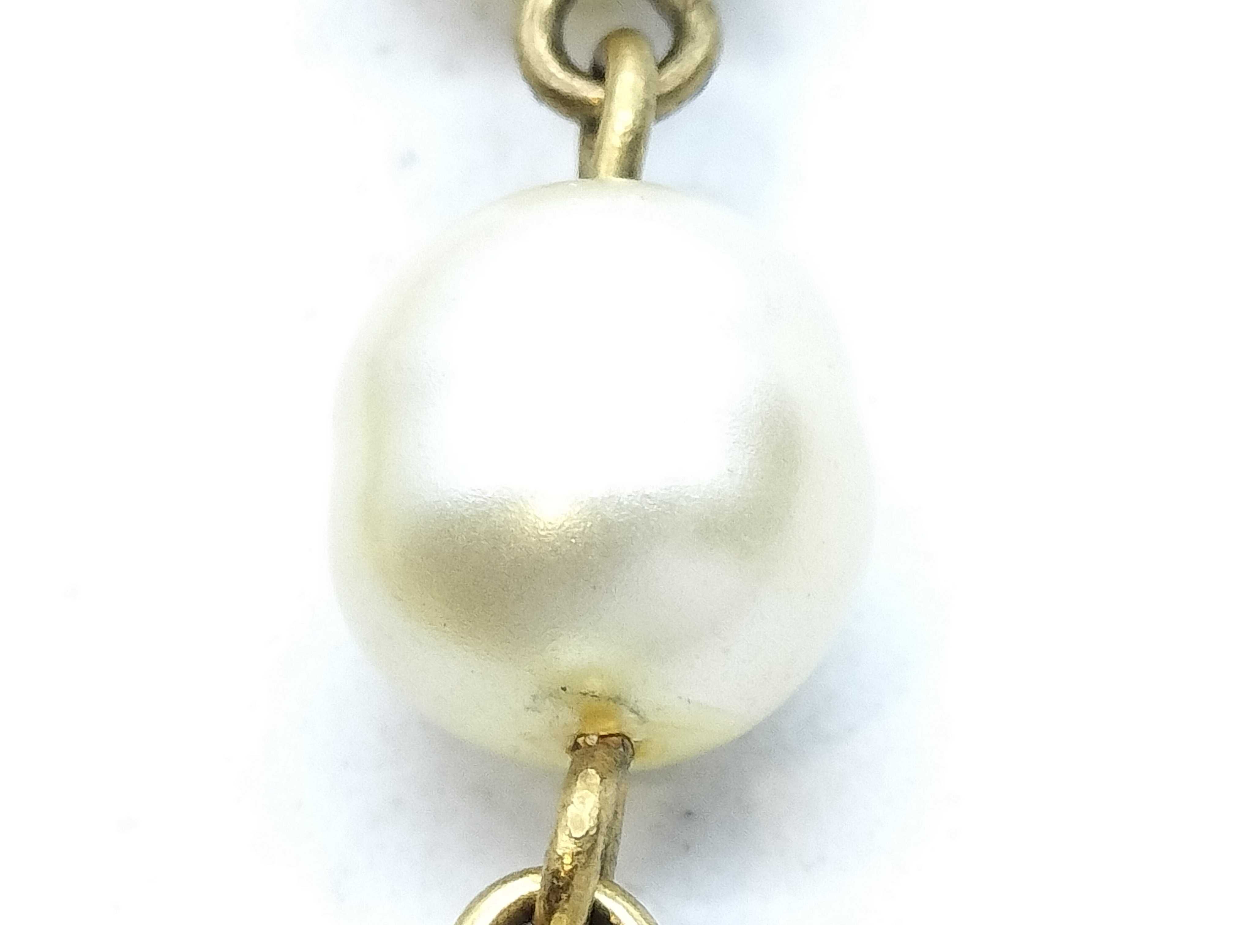 Pearl Chain Double Strand Necklace — view 2