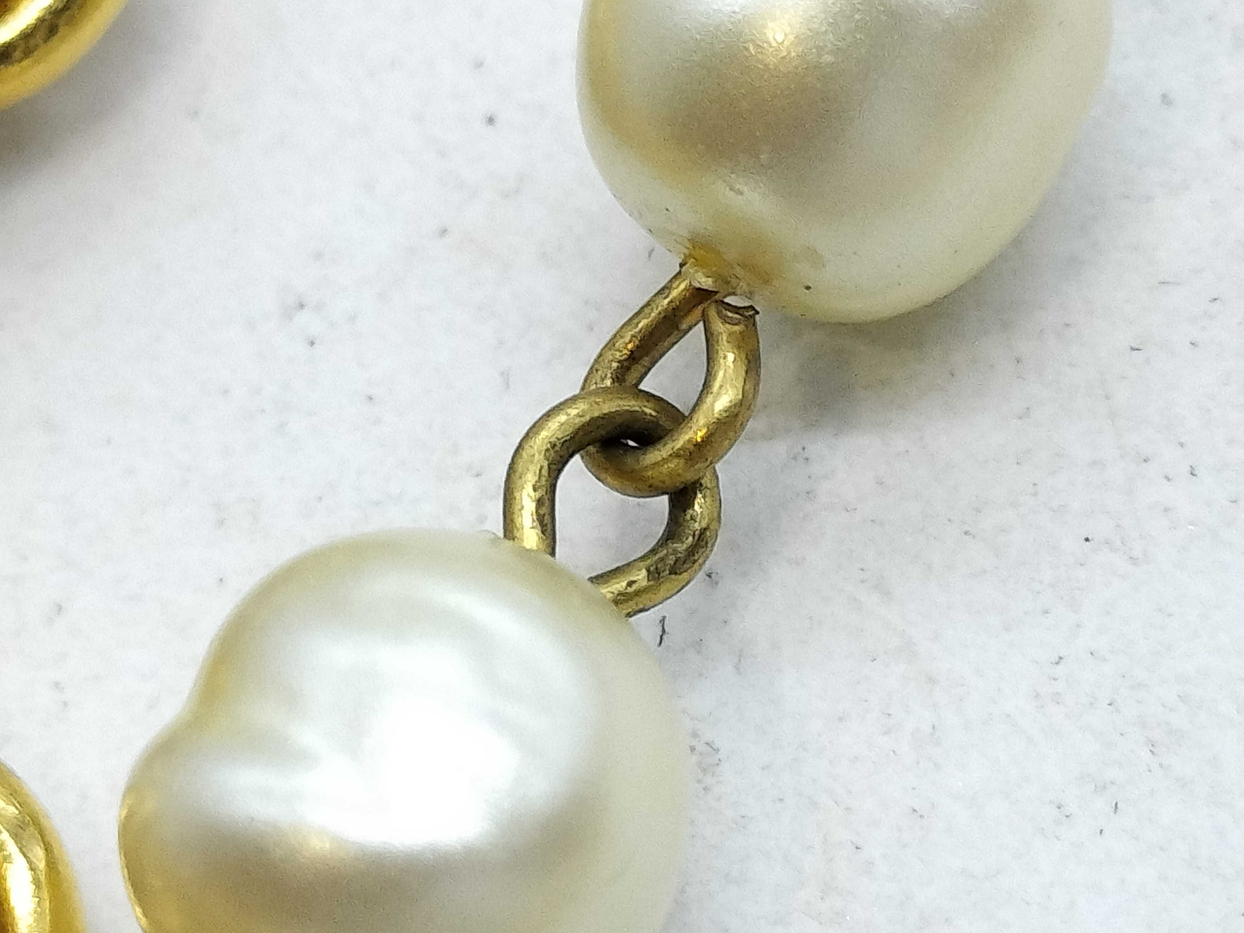 Pearl Chain Double Strand Necklace — view 8