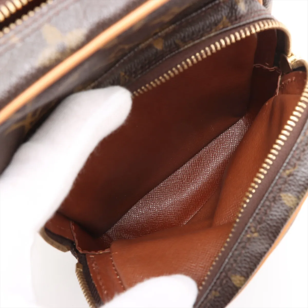Monogram Amazon M45236 TH0043 Brown Tanned Leather External Repairs in Various Parts — view 7