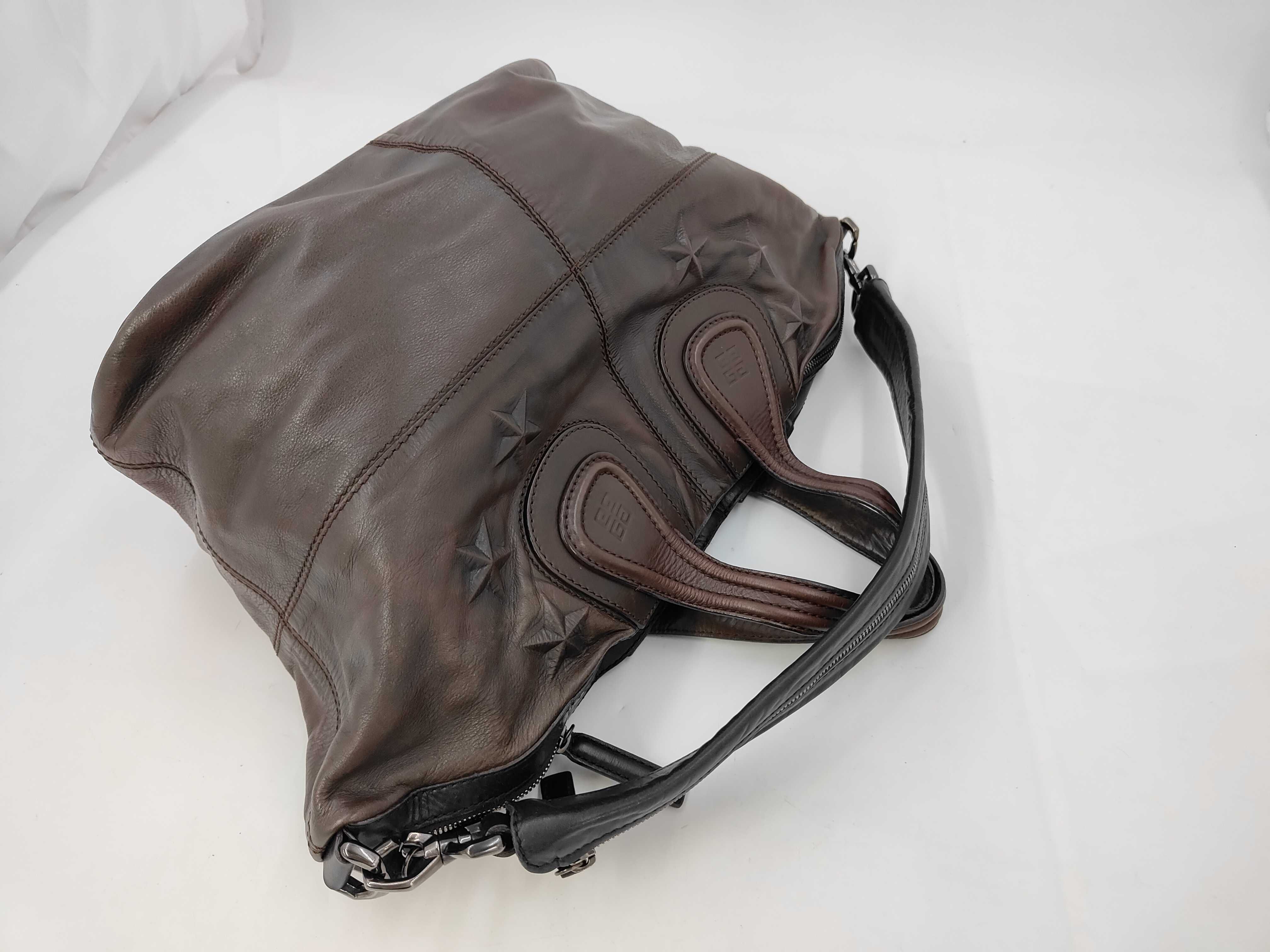 Nightingale Star Pattern Shoulder Bag Brown Handbag — view 5