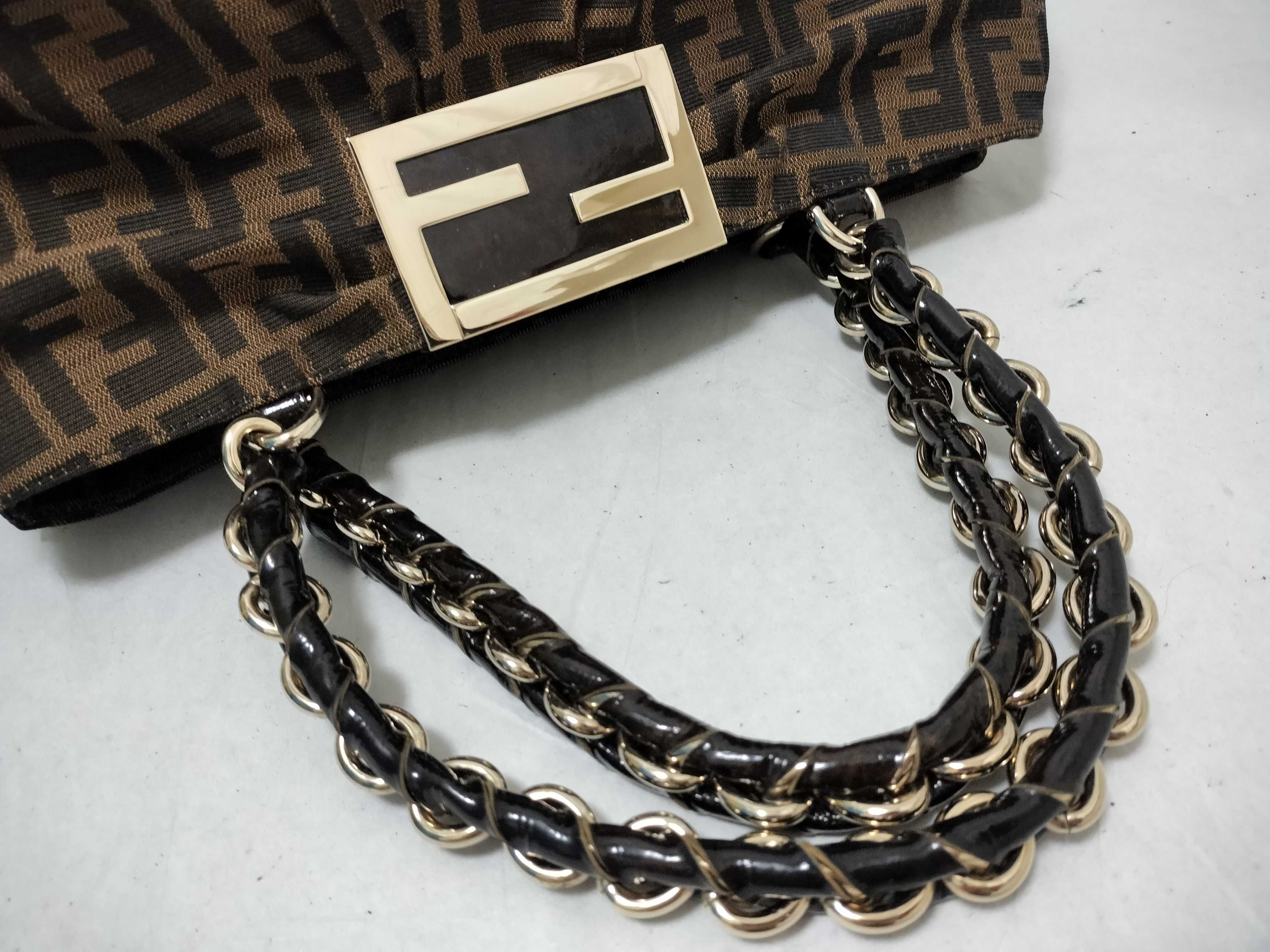 Zucca pattern Mia chain handbag tote bag — view 3